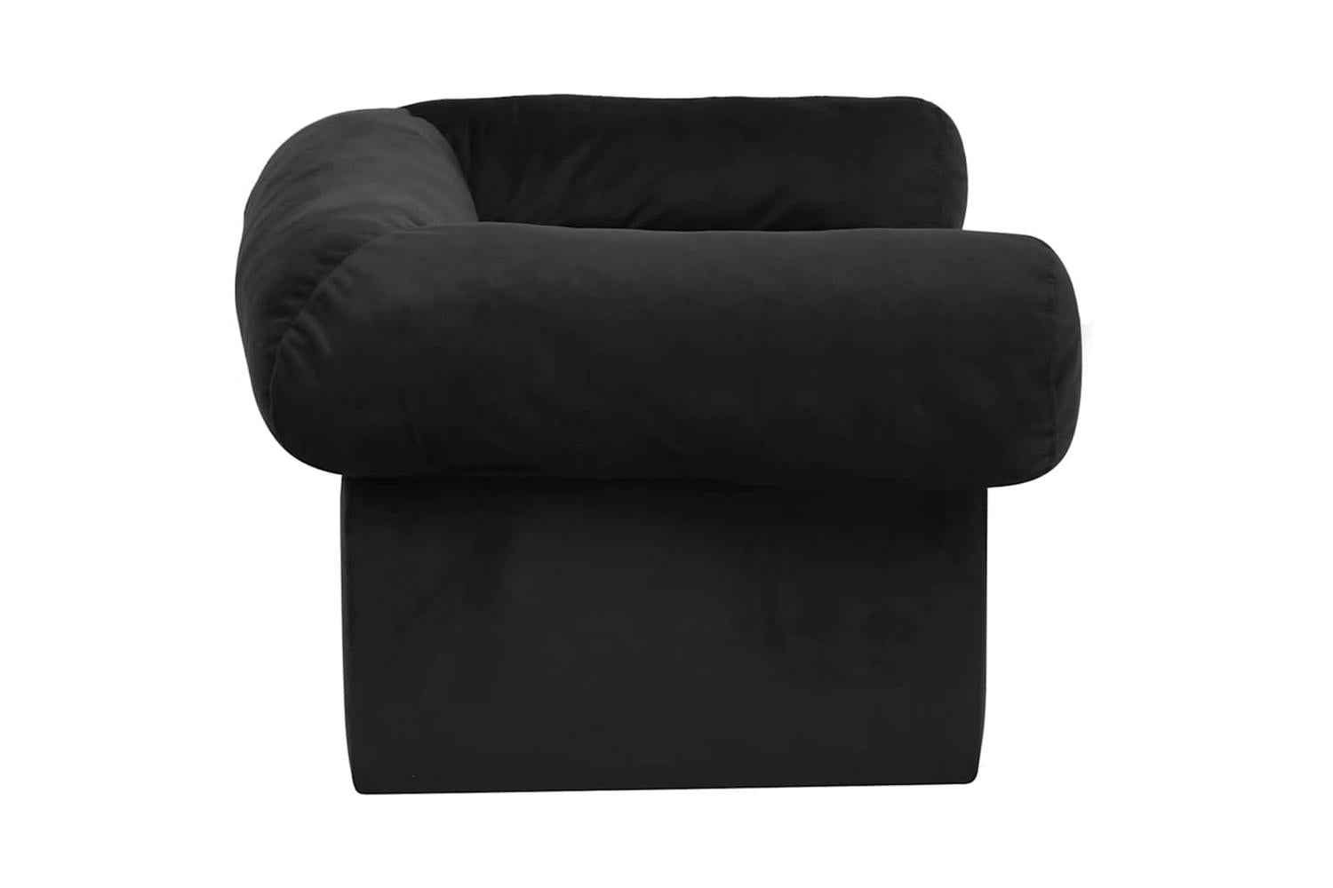 Dog Sofa With Drawer Black 75x50x38 Cm Plush-5