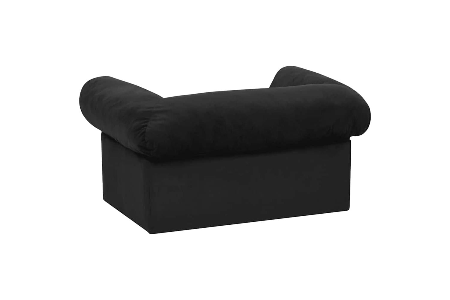 Dog Sofa With Drawer Black 75x50x38 Cm Plush-6
