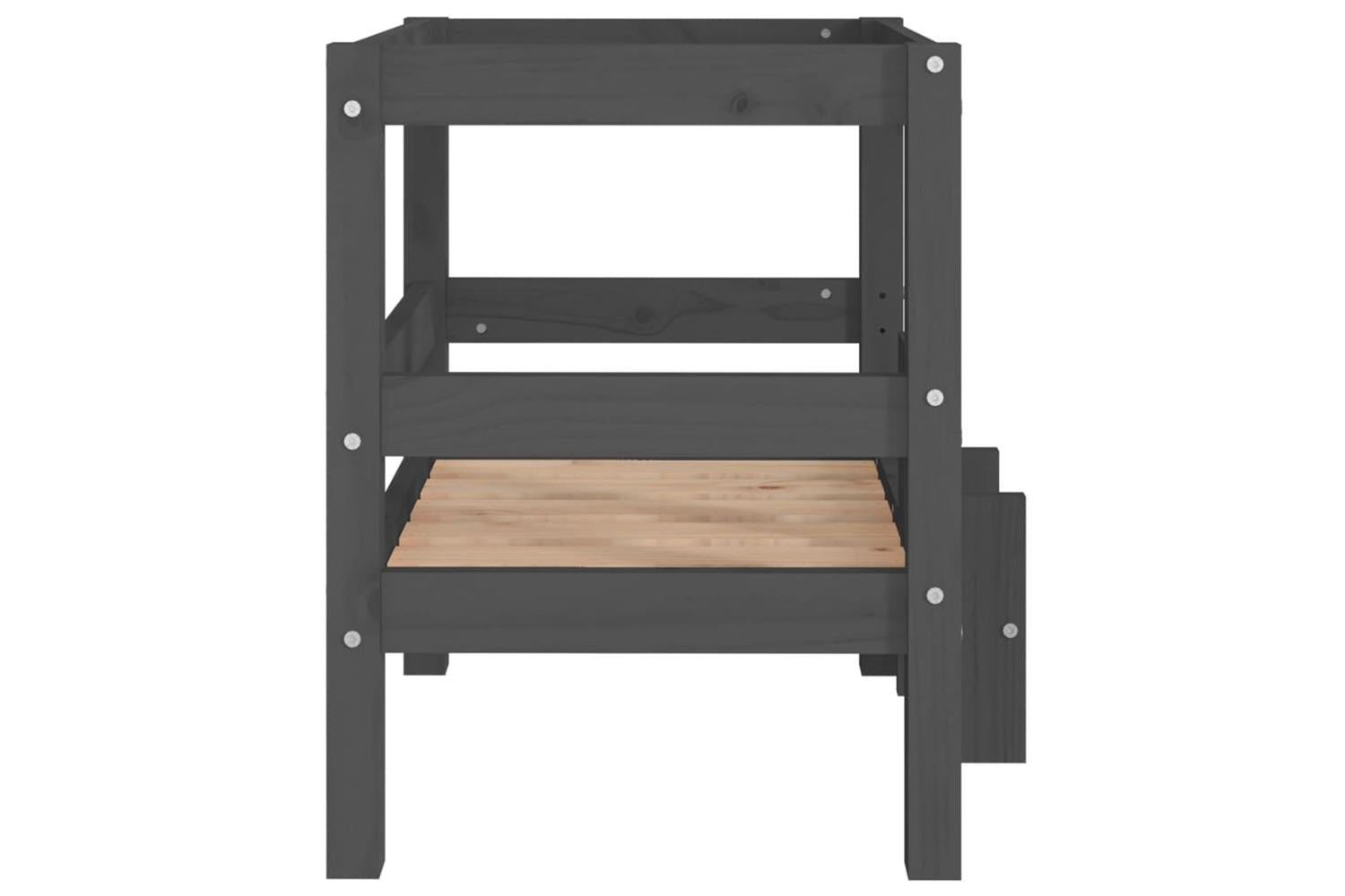Dog Bed Grey 555x535x60 Cm Solid Wood Pine-6