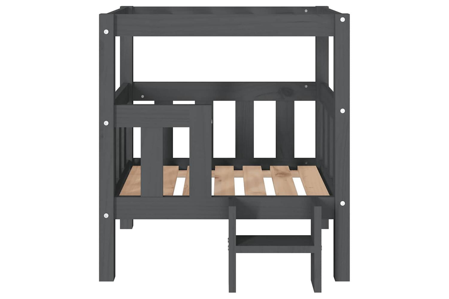 Dog Bed Grey 655x505x70 Cm Solid Wood Pine-5