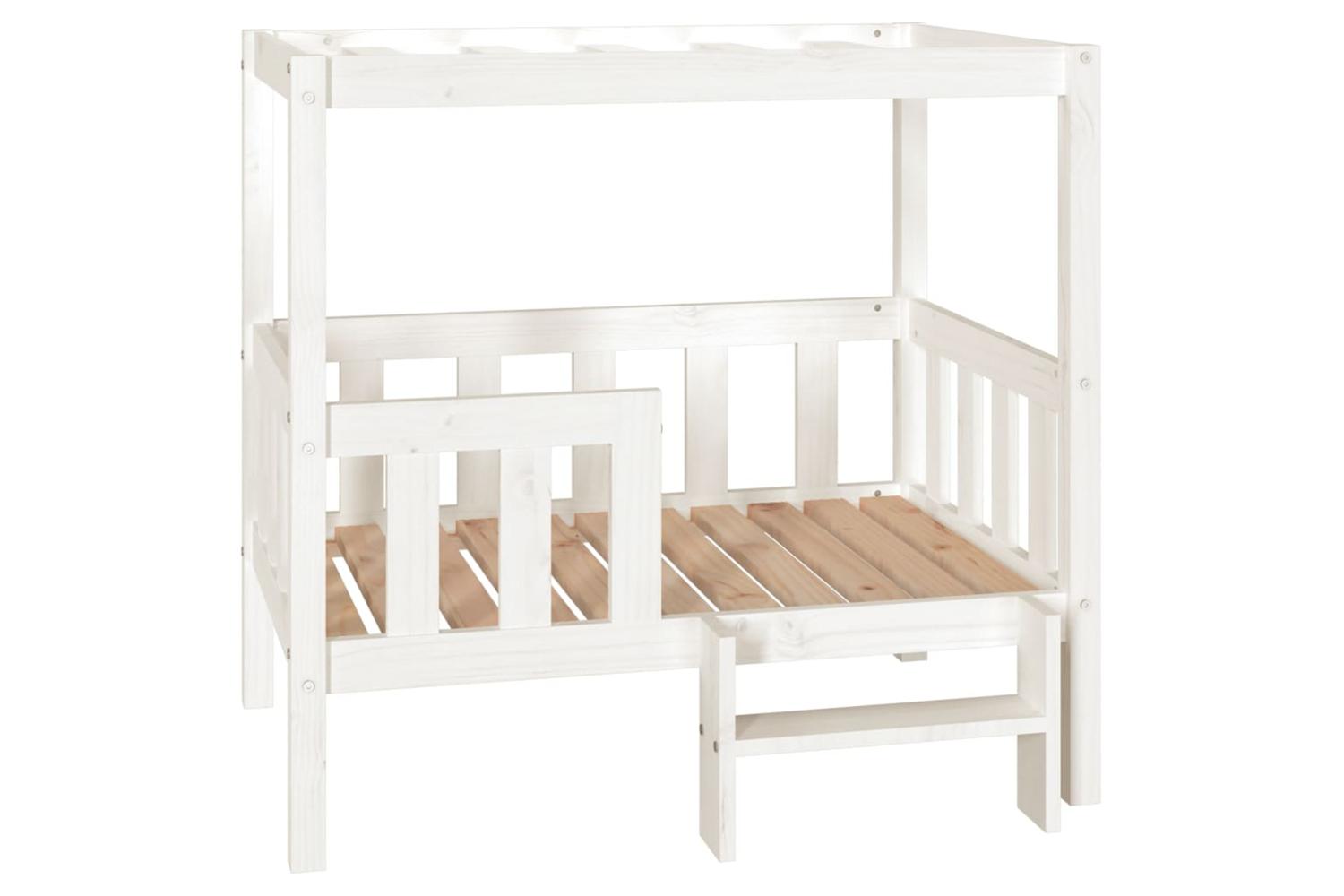 Dog Bed White 955x735x90 Cm Solid Wood Pine-2