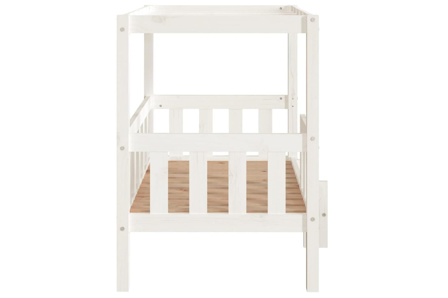 Dog Bed White 955x735x90 Cm Solid Wood Pine-6