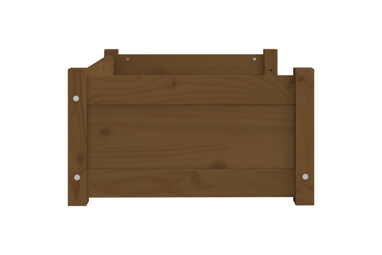 Dog Bed Honey Brown 655x505x28 Cm Solid Pine Wood-6