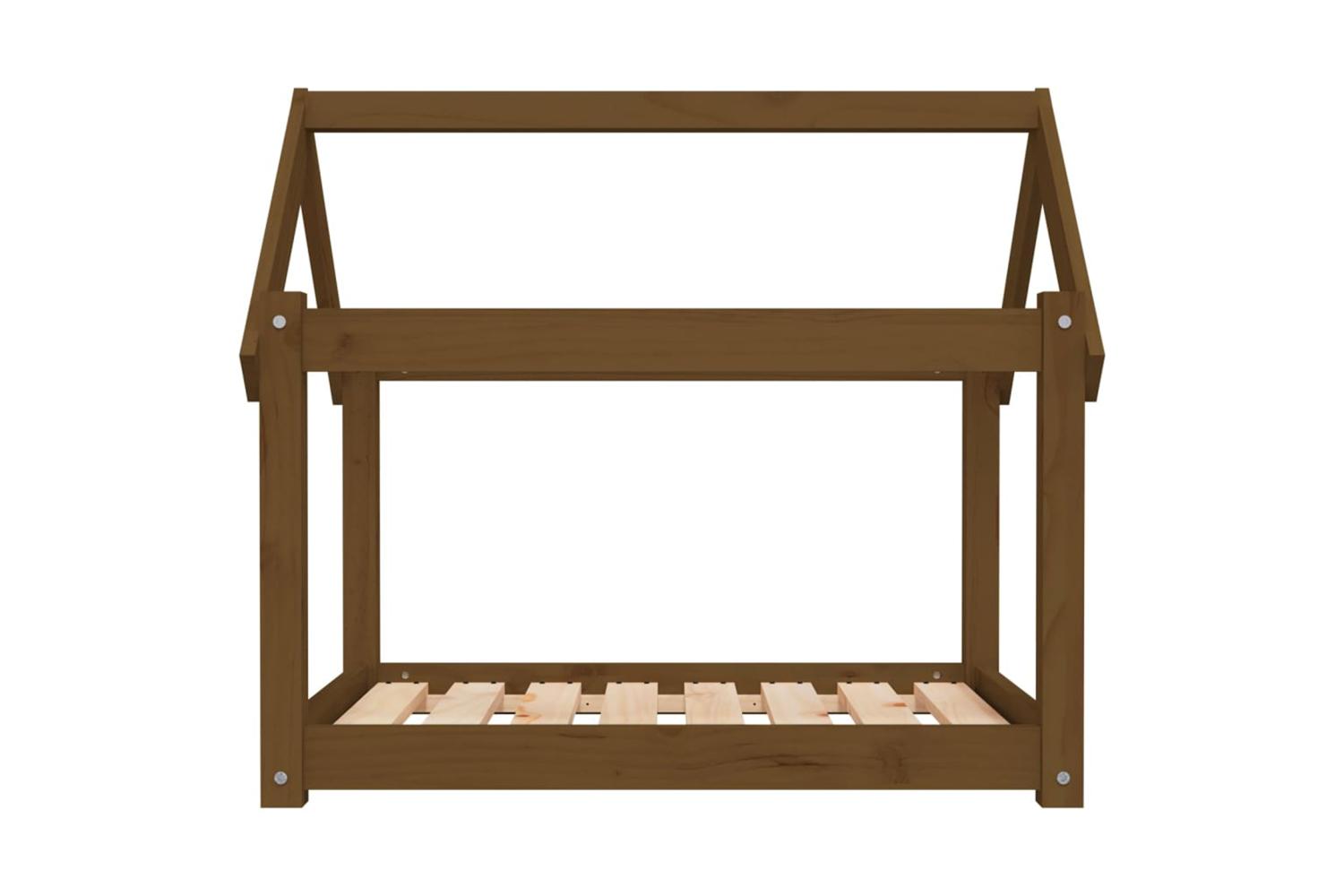 Dog Bed Honey Brown 81x60x70 Cm Solid Wood Pine-5