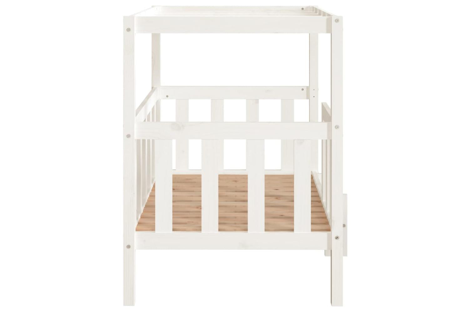 Dog Bed White 1055x835x100 Cm Solid Wood Pine-6