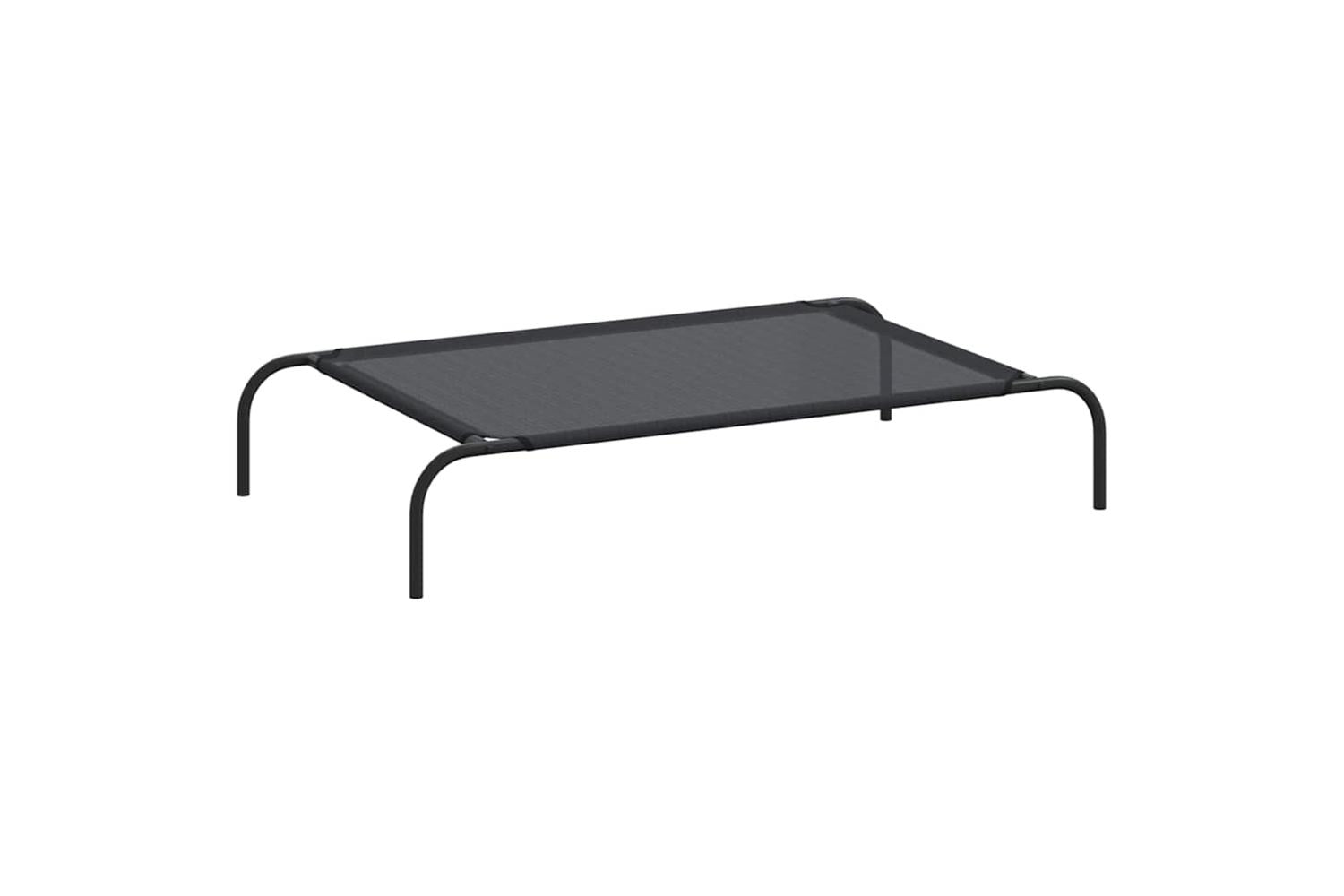 Elevated Dog Bed Black L Textilene-2