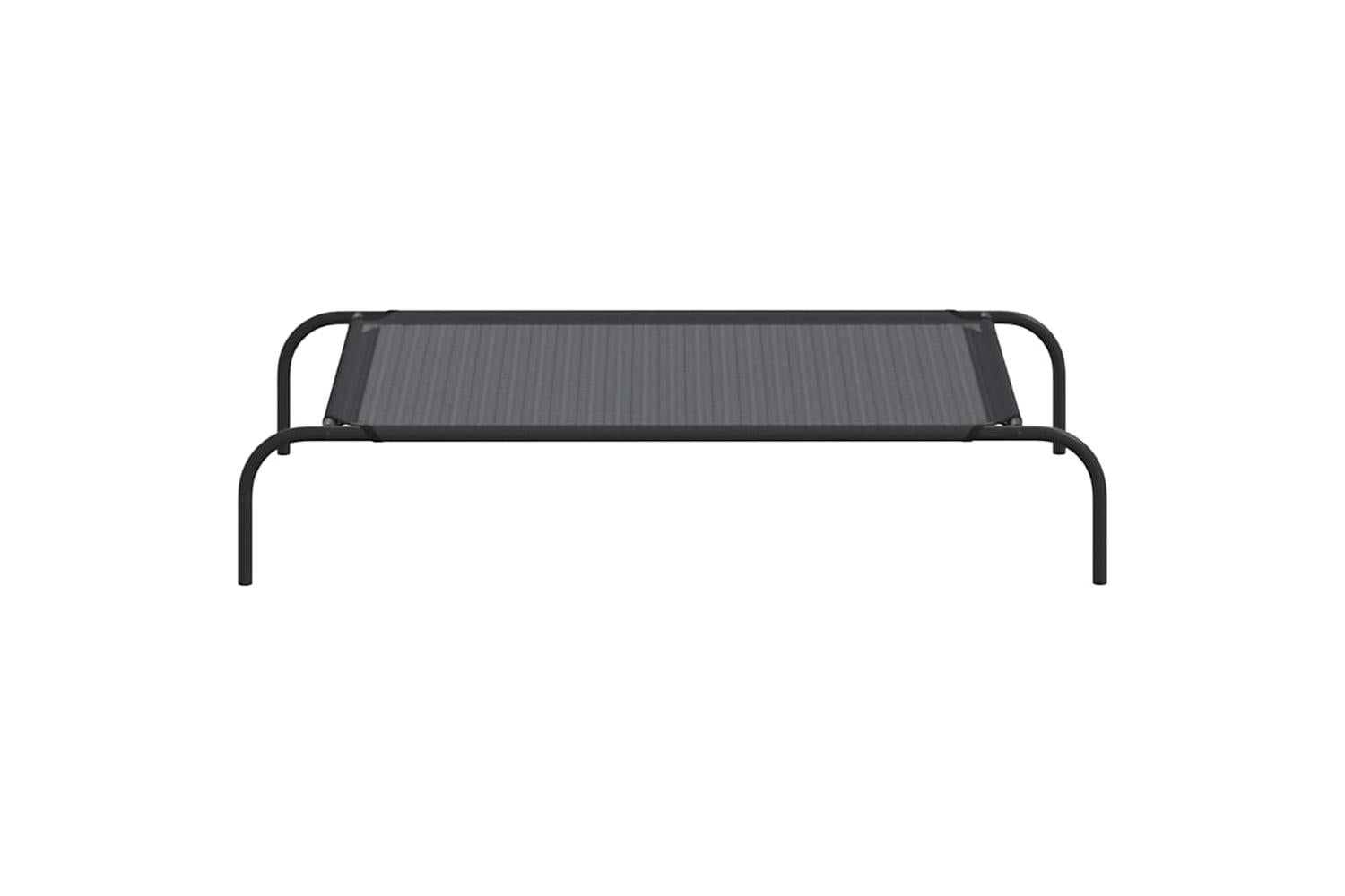 Elevated Dog Bed Black L Textilene-4