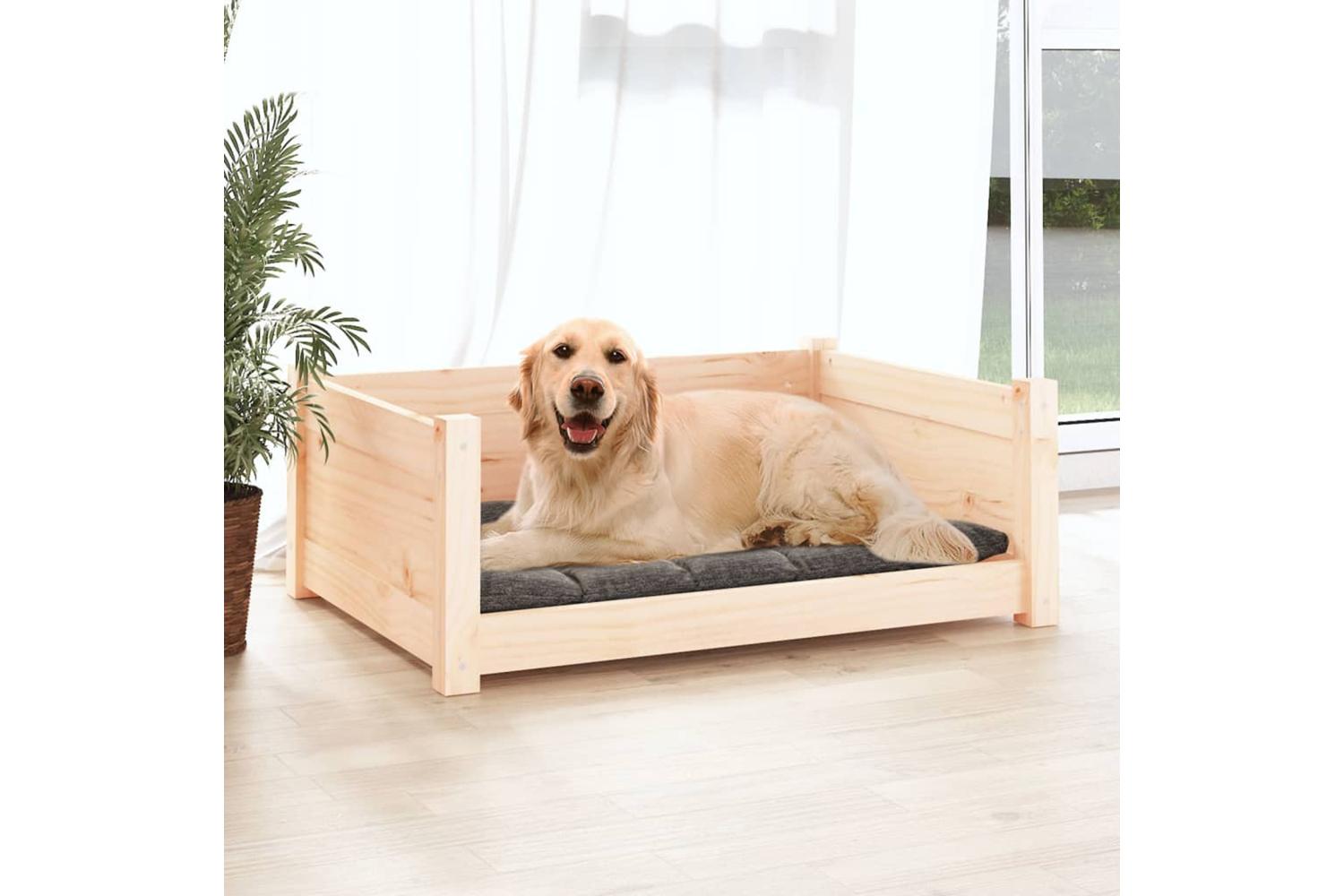 Dog Bed 755x555x28 Cm Solid Pine Wood-3