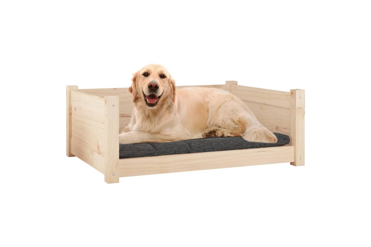 Dog Bed 755x555x28 Cm Solid Pine Wood-4