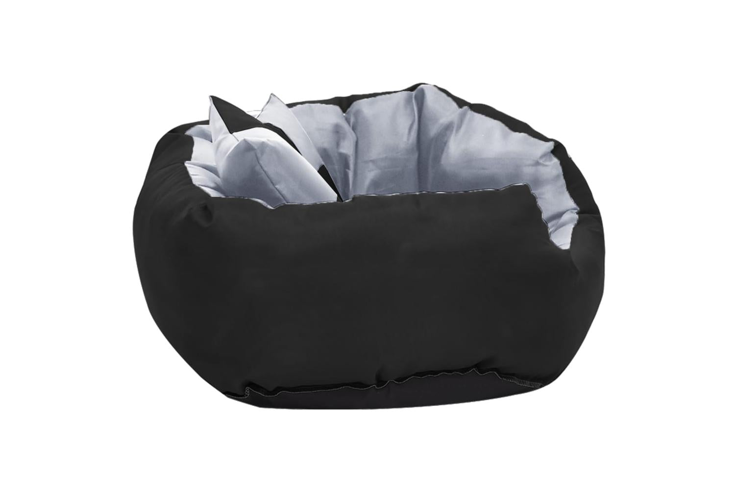 Reversible Washable Dog Cushion Grey And Black 65x50x20 Cm-4
