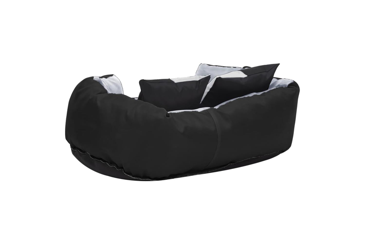 Reversible Washable Dog Cushion Grey And Black 65x50x20 Cm-5