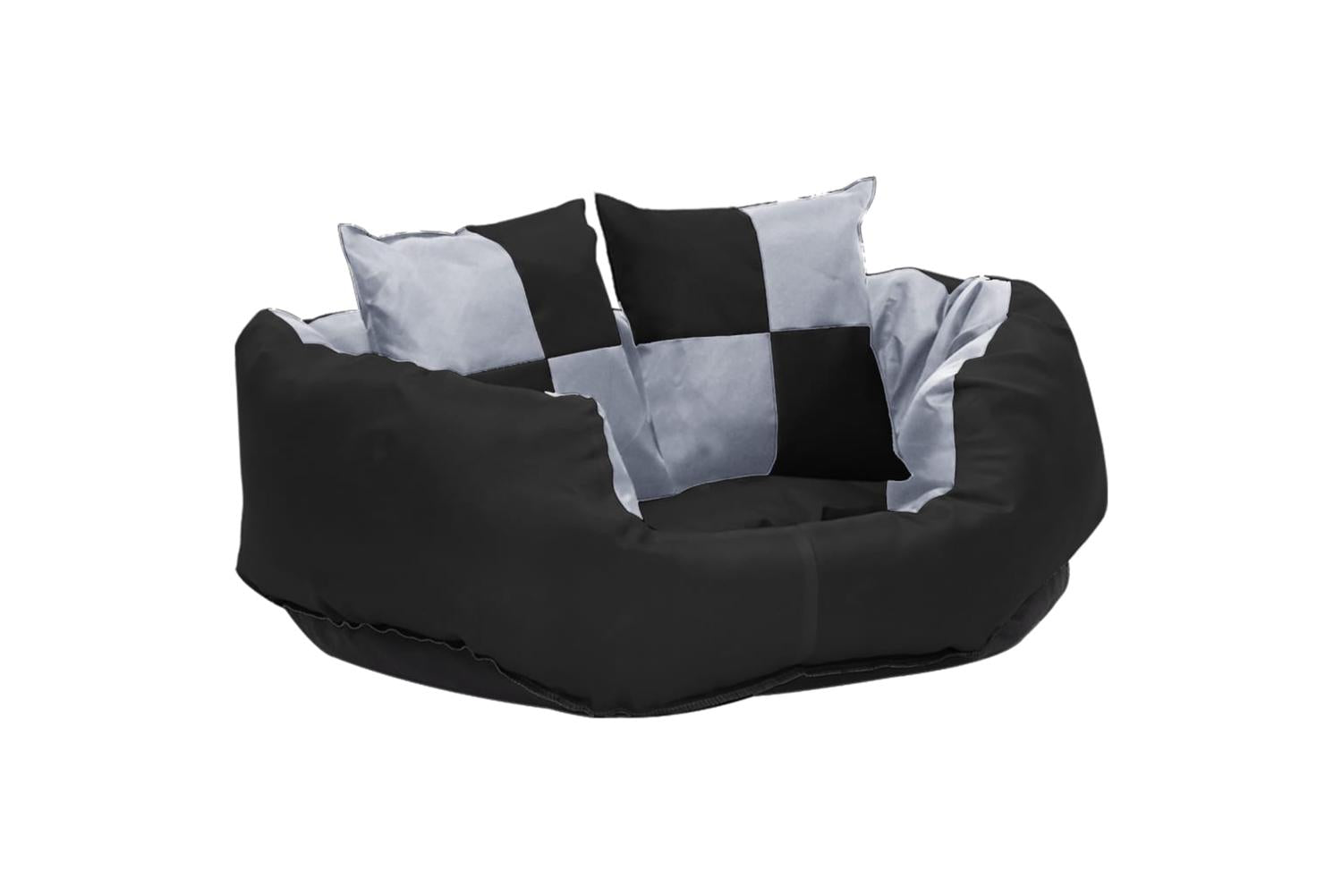 Reversible Washable Dog Cushion Grey And Black 65x50x20 Cm-6