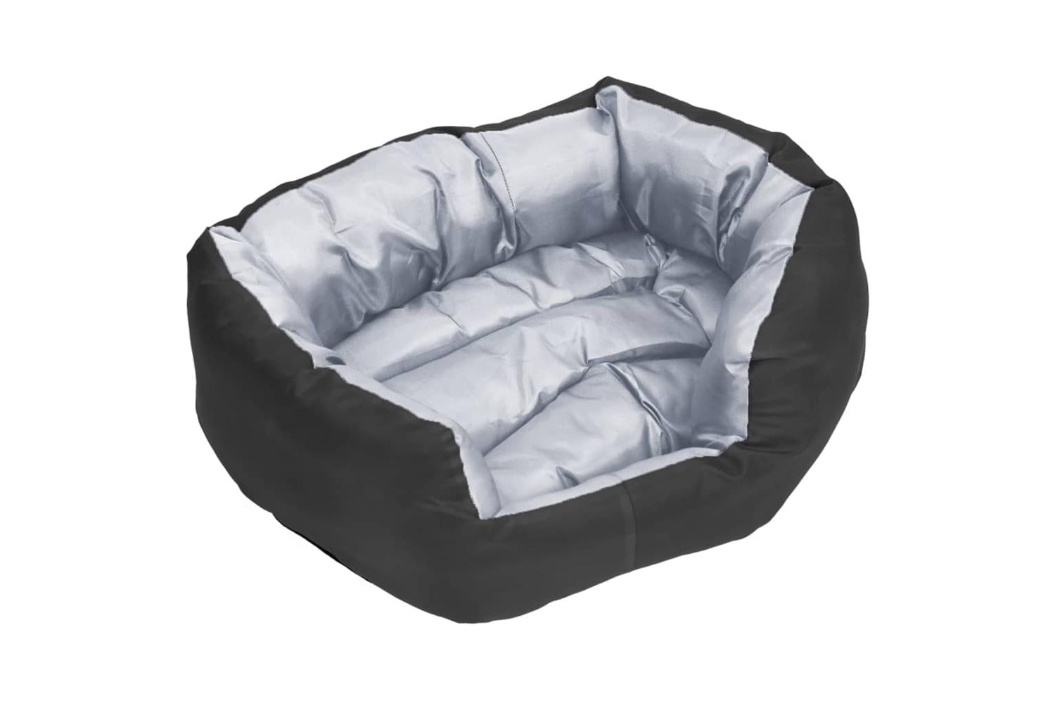 Reversible Washable Dog Cushion Grey And Black 65x50x20 Cm-9
