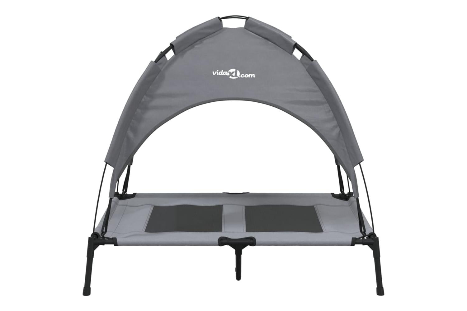 Dog Bed With Canopy Anthracite Oxford Fabric And Steel-4