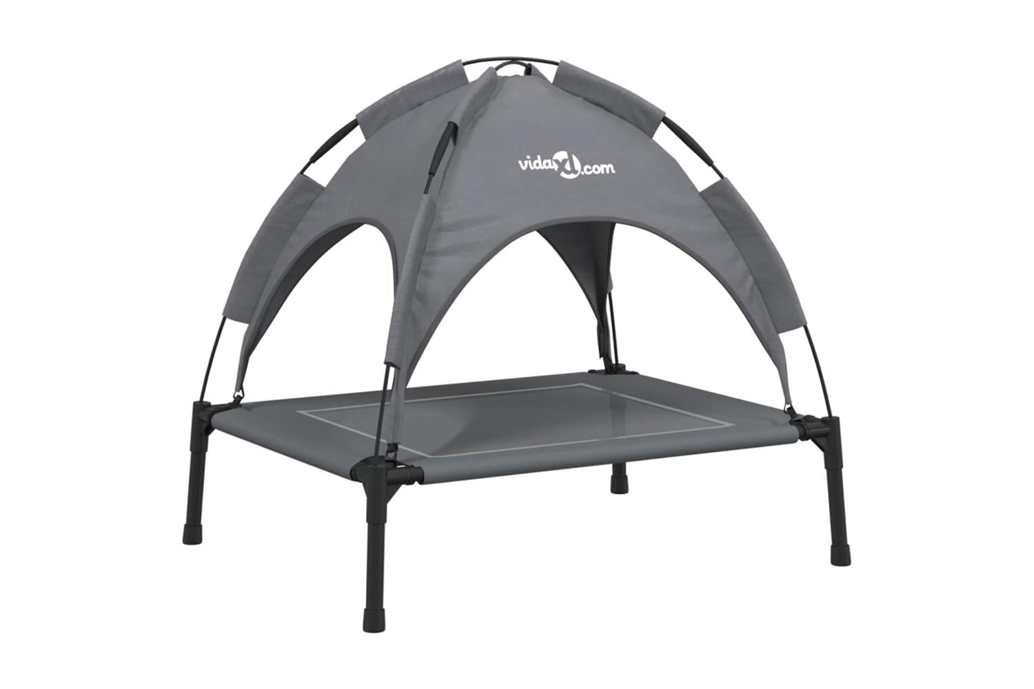 Dog Bed With Canopy Anthracite Oxford Fabric And Steel