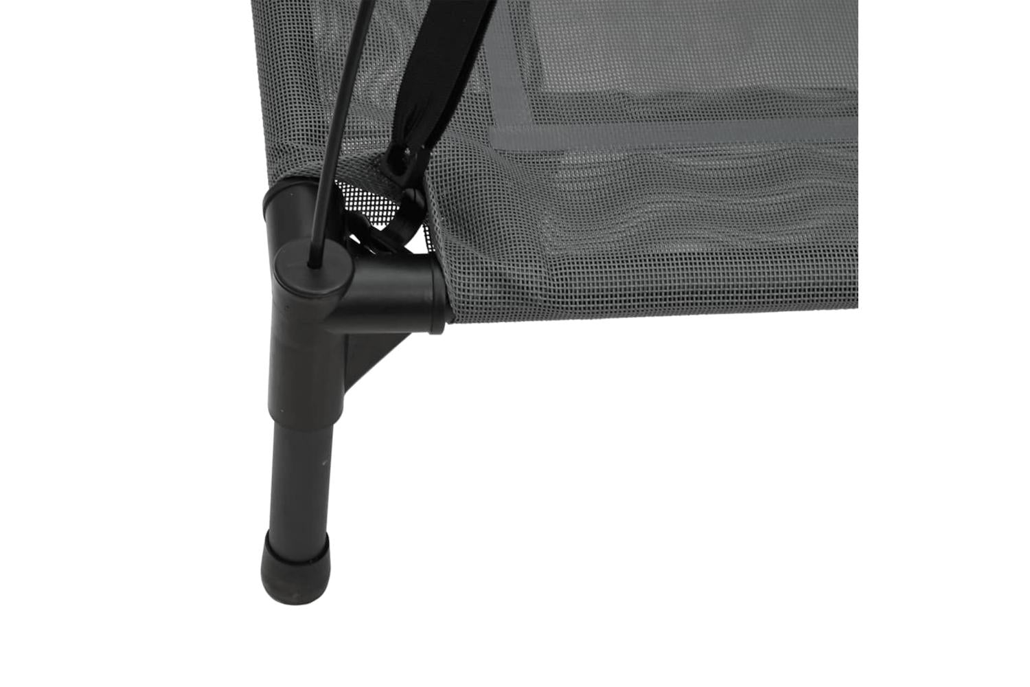 Dog Bed With Canopy Anthracite Oxford Fabric And Steel-7