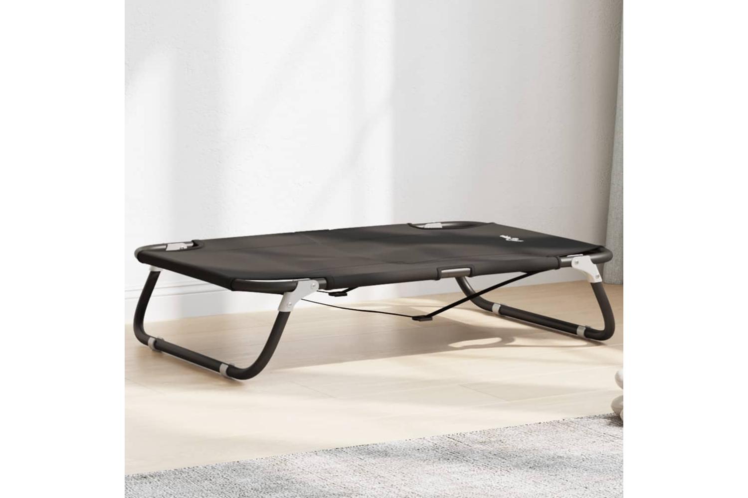 Dog Bed Foldable Anthracite Oxford Fabric And Steel-2