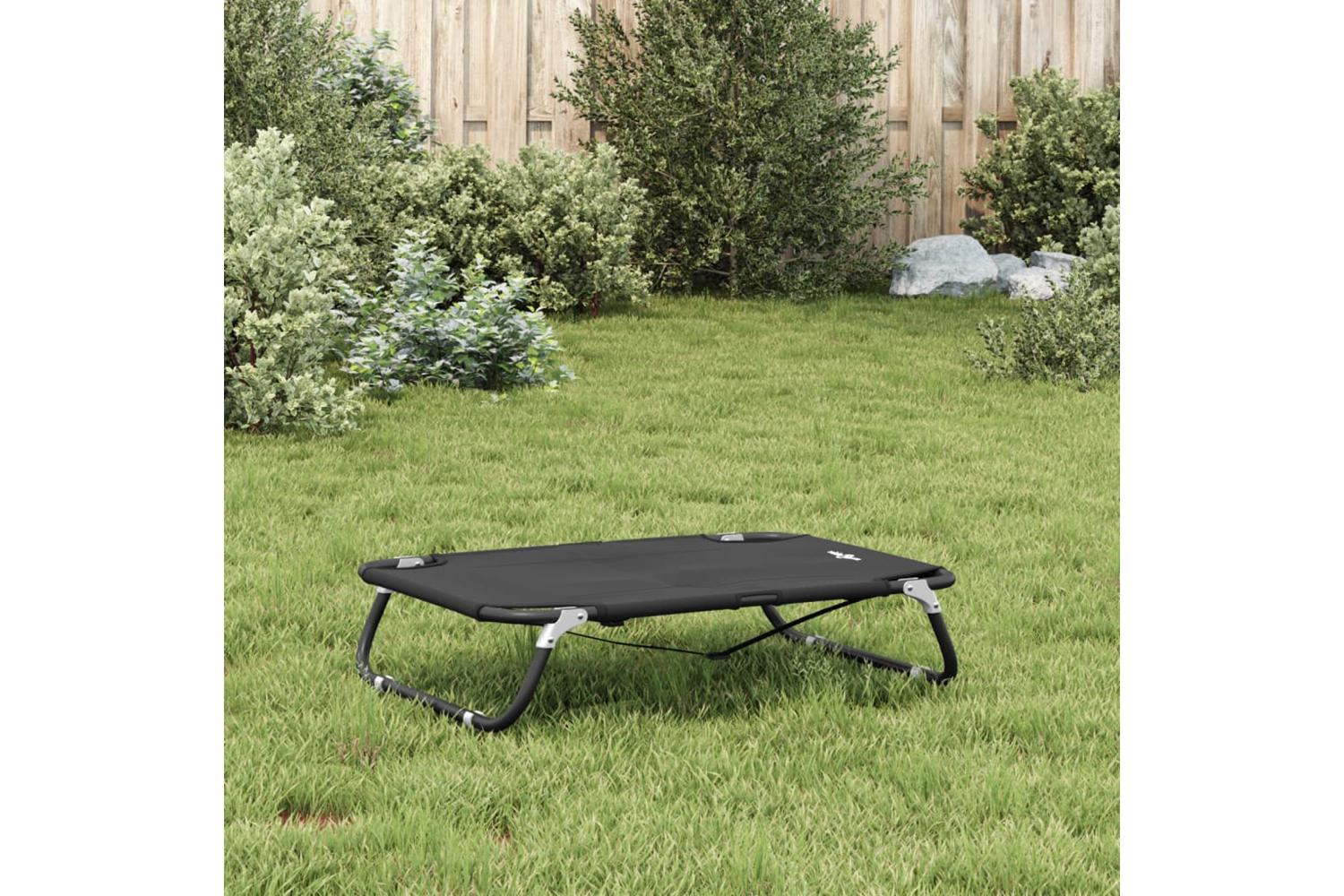 Dog Bed Foldable Anthracite Oxford Fabric And Steel-4