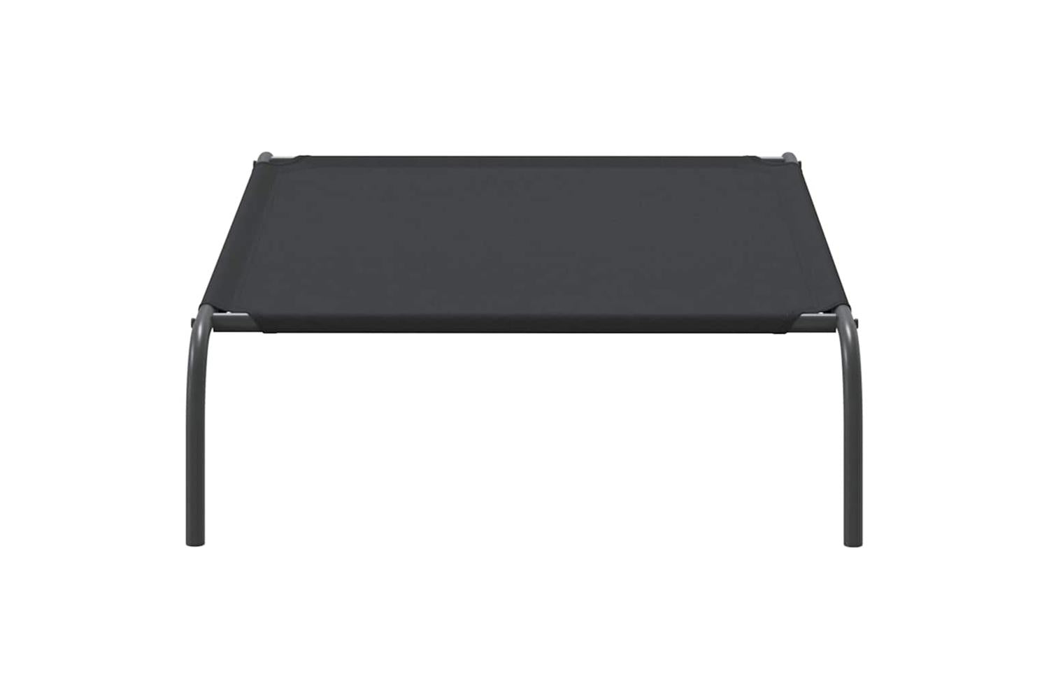 Elevated Dog Bed Black 110x65x20 Cm Oxford Fabric And Steel-5