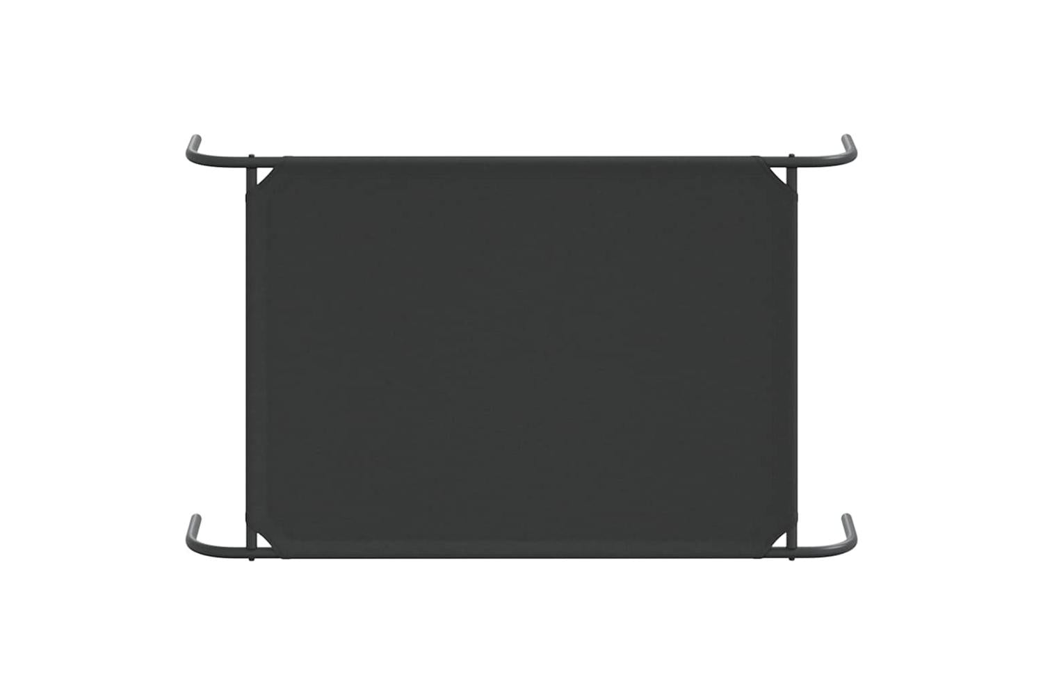 Elevated Dog Bed Black 110x65x20 Cm Oxford Fabric And Steel-6