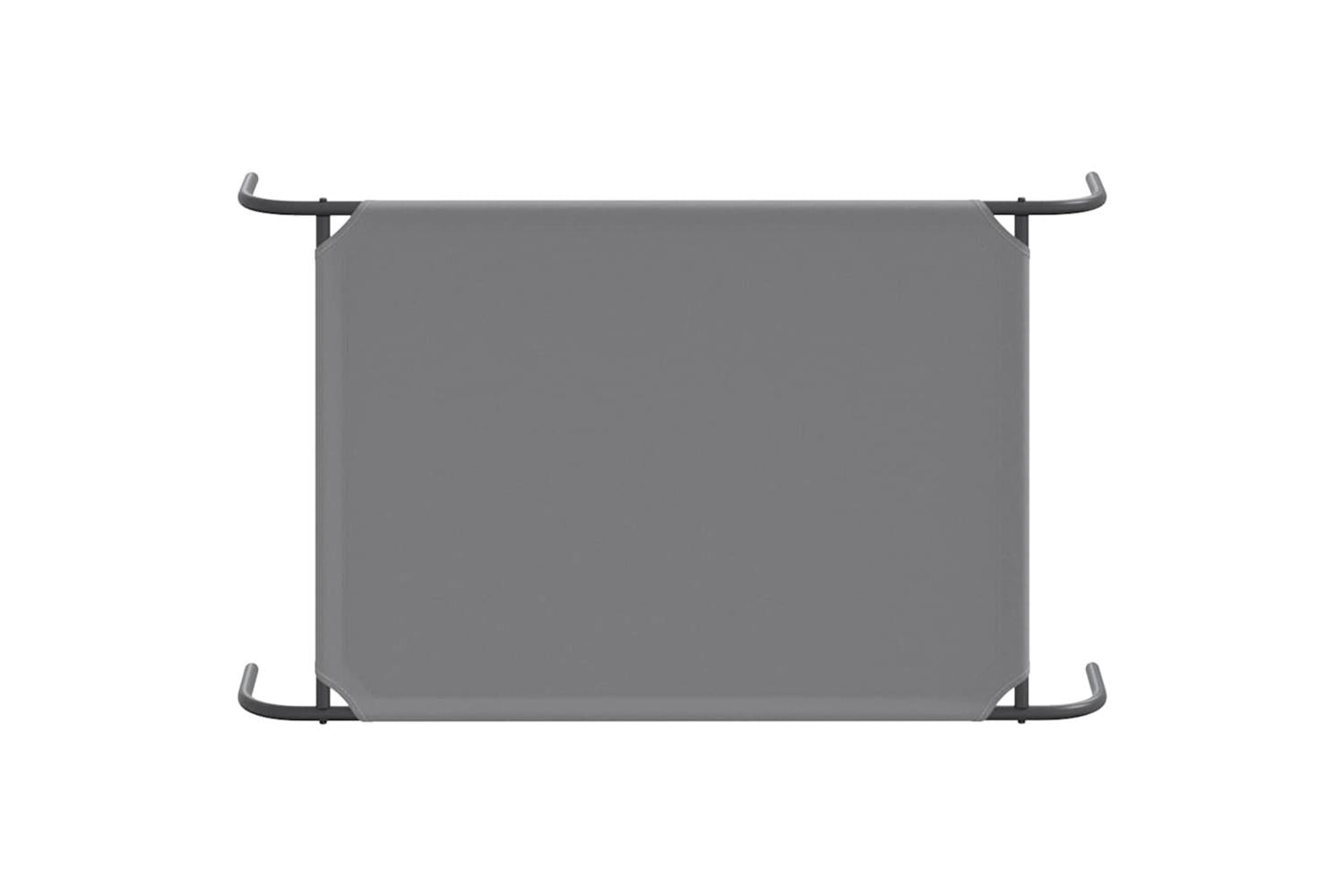 Elevated Dog Bed Grey 110x65x20 Cm Oxford Fabric And Steel-6