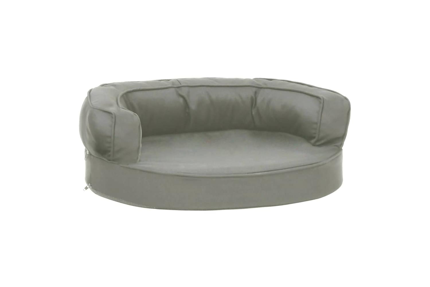 Ergonomic Dog Bed Mattress 60x42 Cm Linen Look Grey