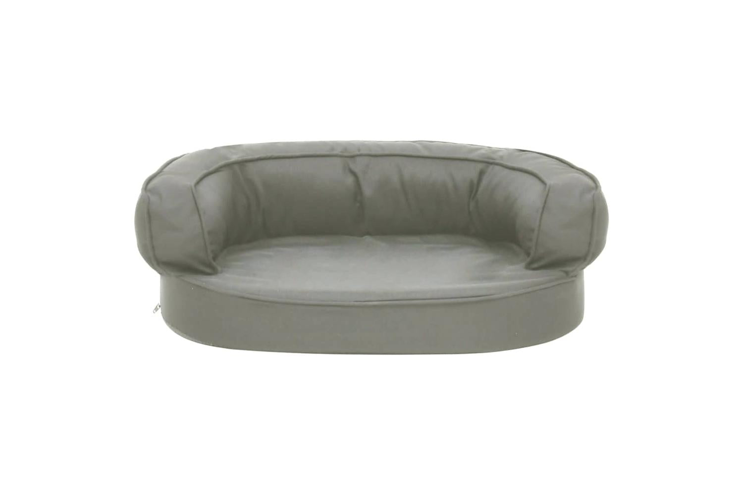 Ergonomic Dog Bed Mattress 60x42 Cm Linen Look Grey-3