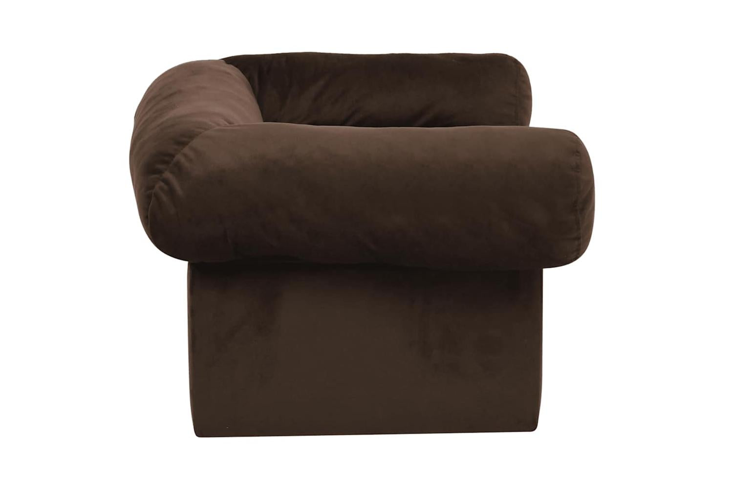 Dog Sofa With Drawer Brown 75x50x38 Cm Plush-5