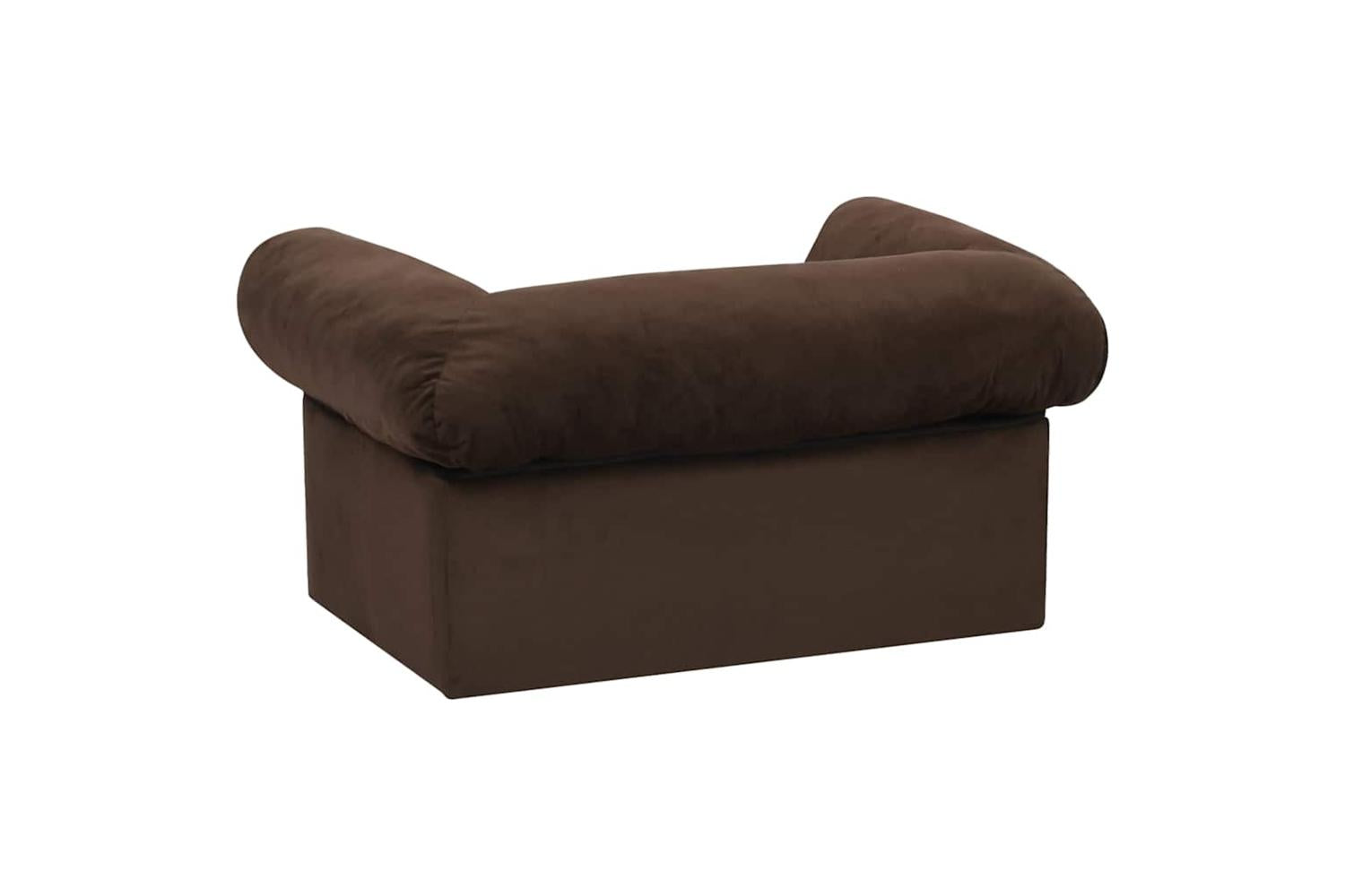 Dog Sofa With Drawer Brown 75x50x38 Cm Plush-6