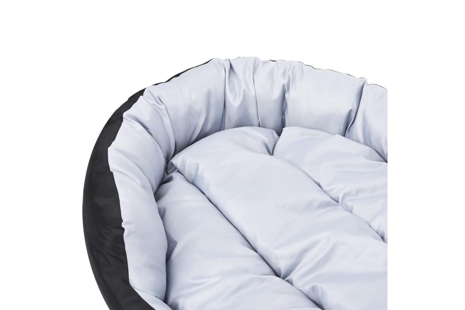 Reversible Washable Dog Cushion Grey And Black 85x70x20 Cm-10