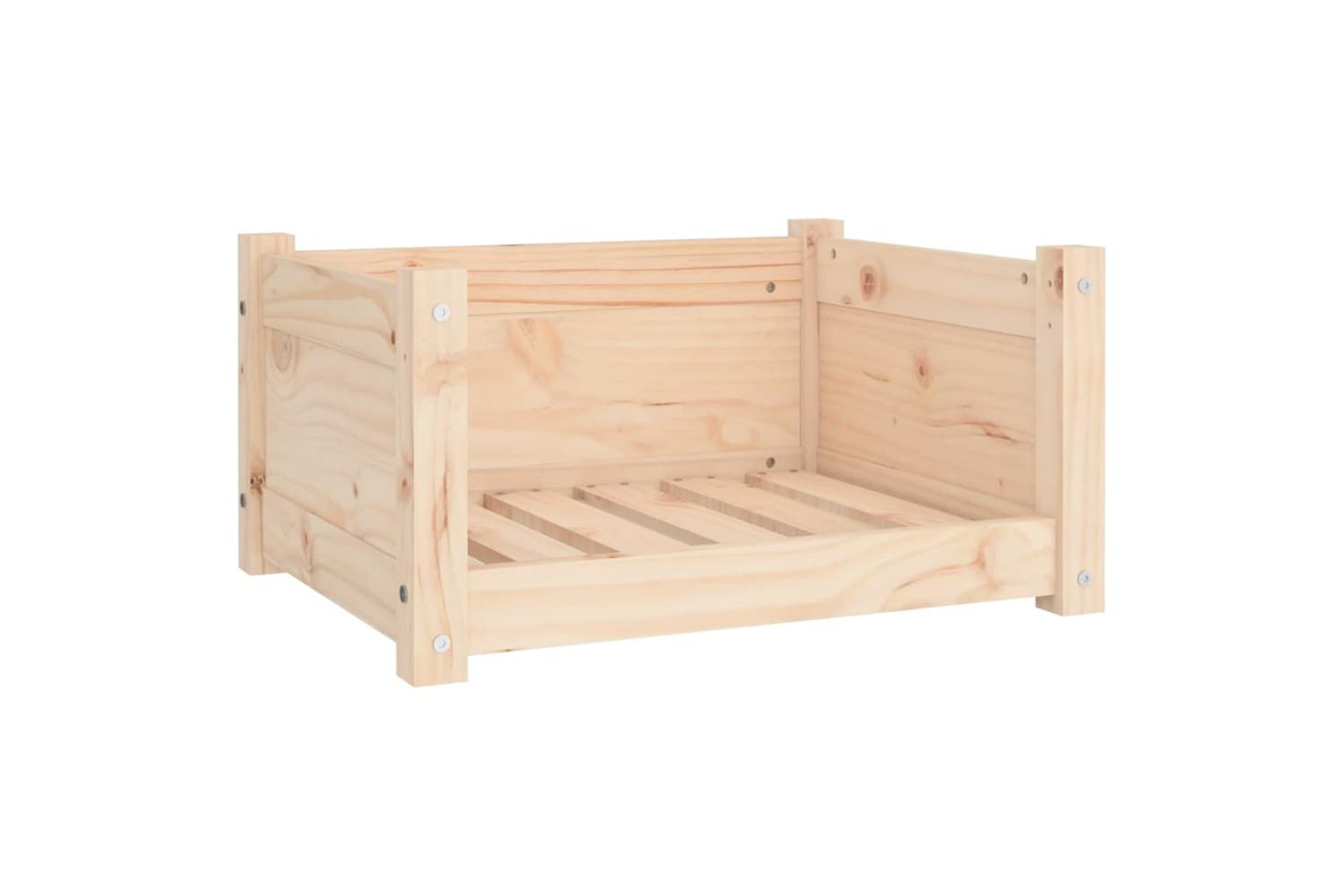 Dog Bed 555x455x28 Cm Solid Pine Wood-2