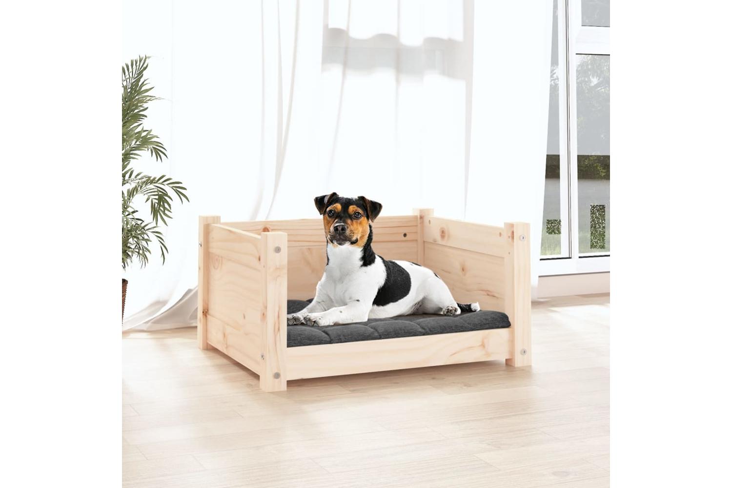 Dog Bed 555x455x28 Cm Solid Pine Wood-3