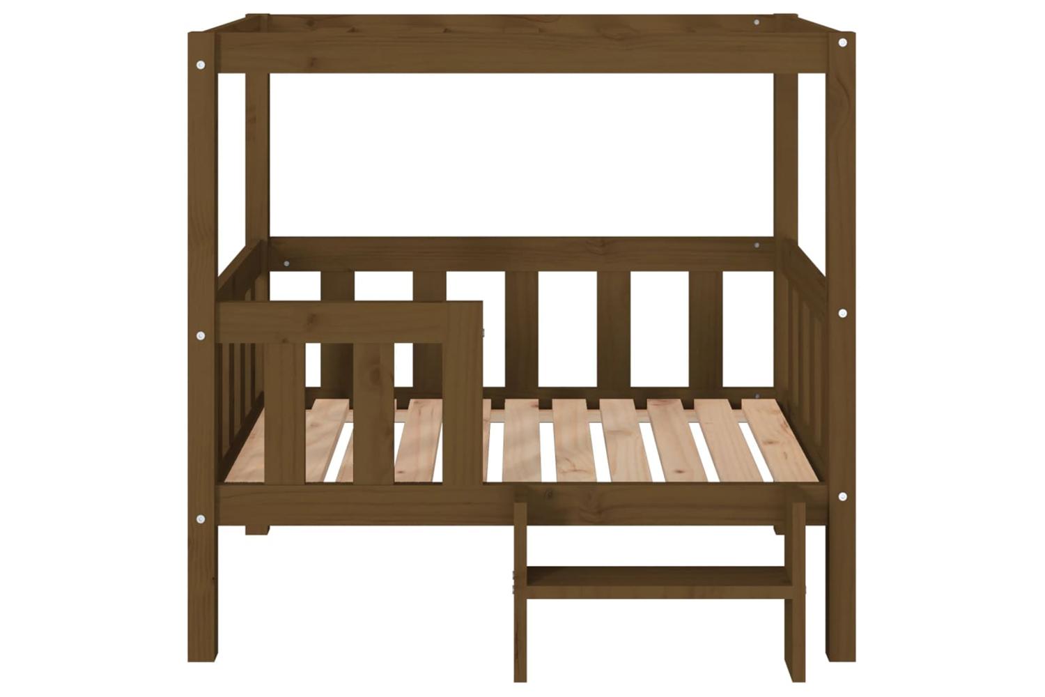 Dog Bed Honey Brown 955x735x90cm Solid Wood Pine-5
