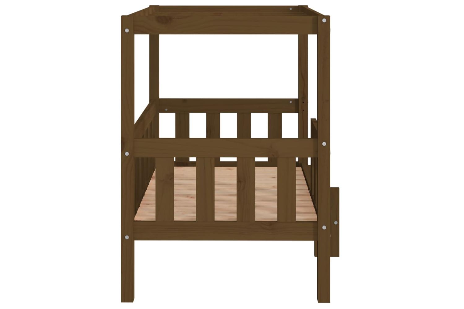 Dog Bed Honey Brown 955x735x90cm Solid Wood Pine-6