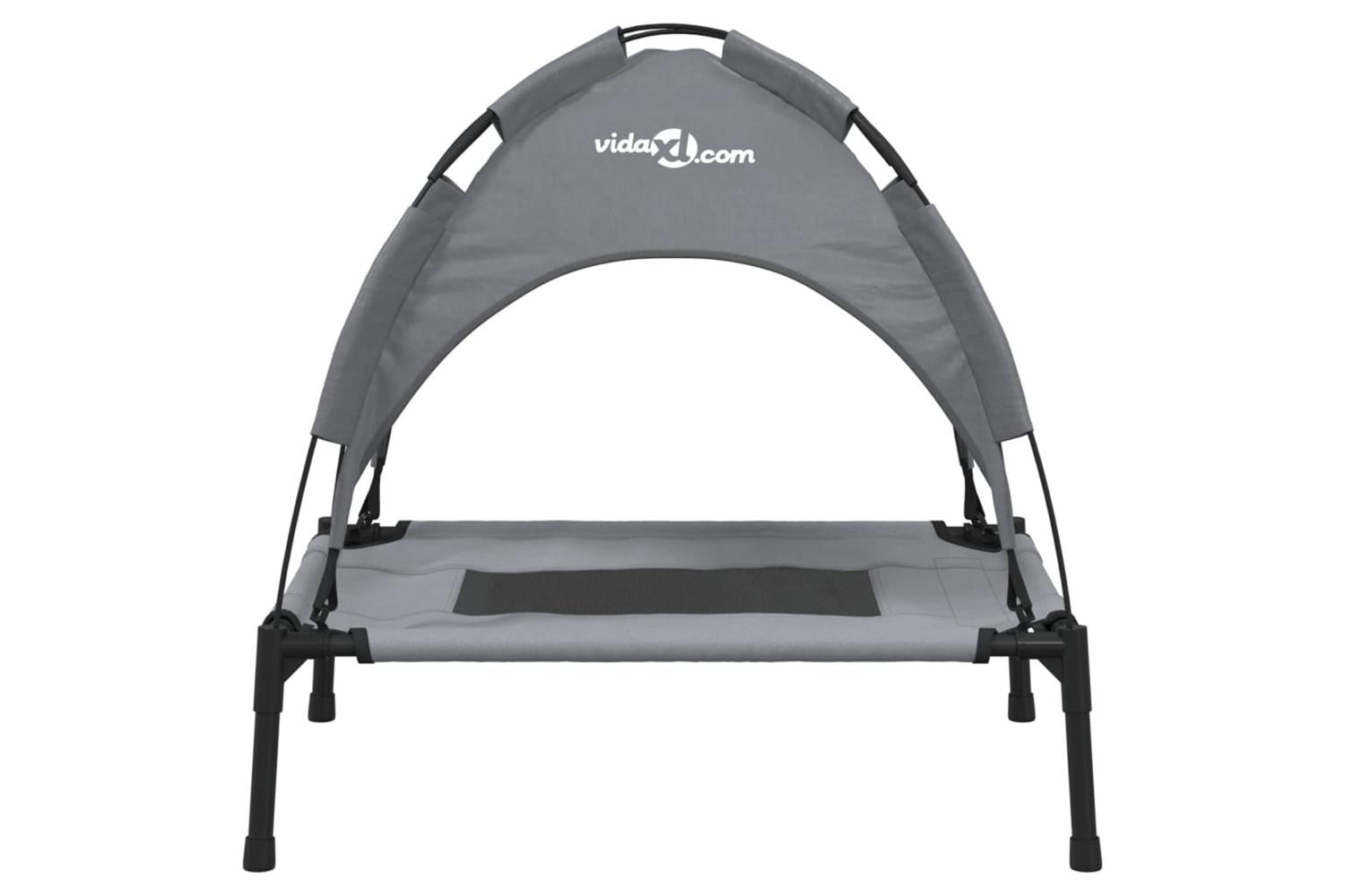 Dog Bed With Canopy Anthracite Oxford Fabric And Steel-4