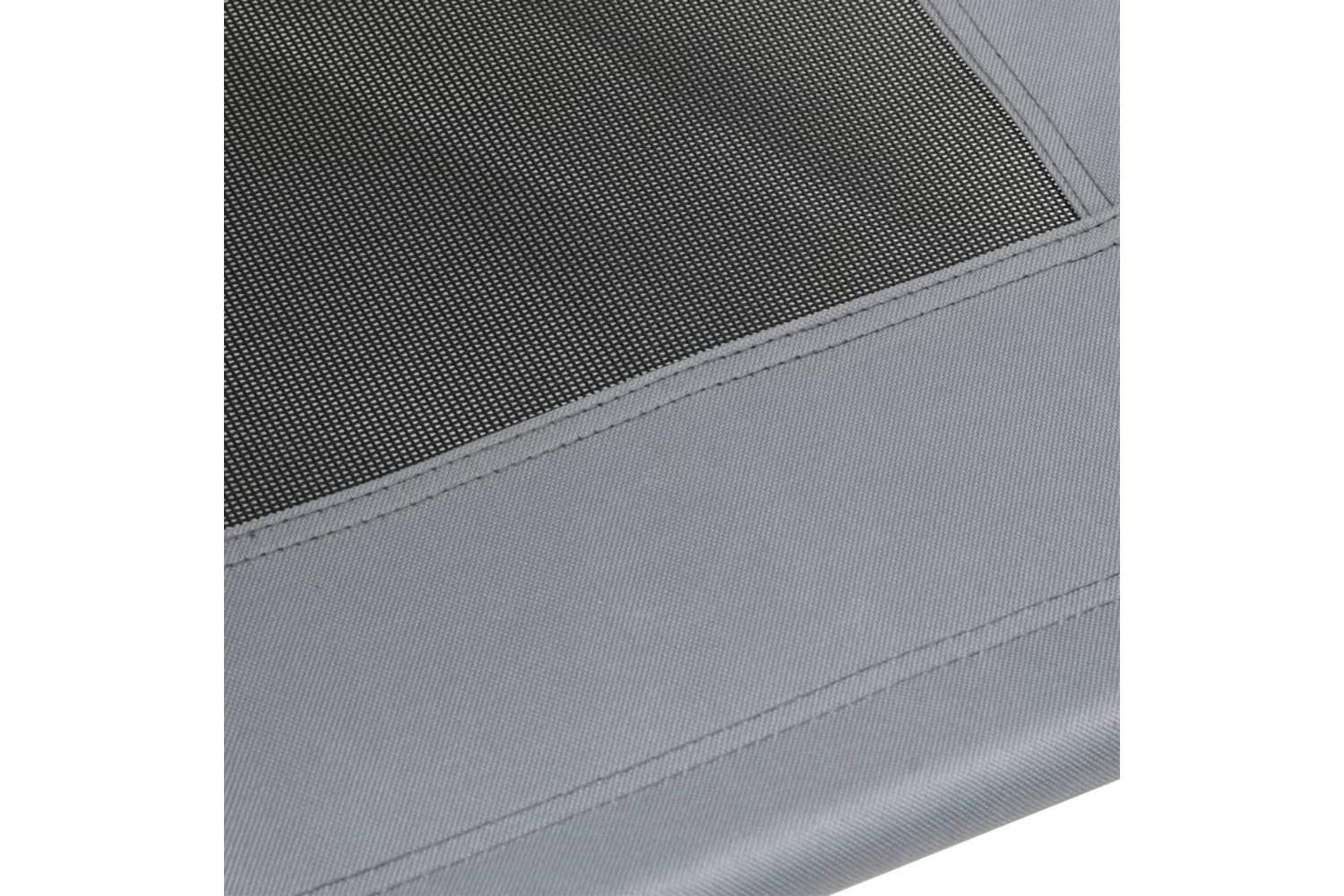 Dog Bed With Canopy Anthracite Oxford Fabric And Steel-7