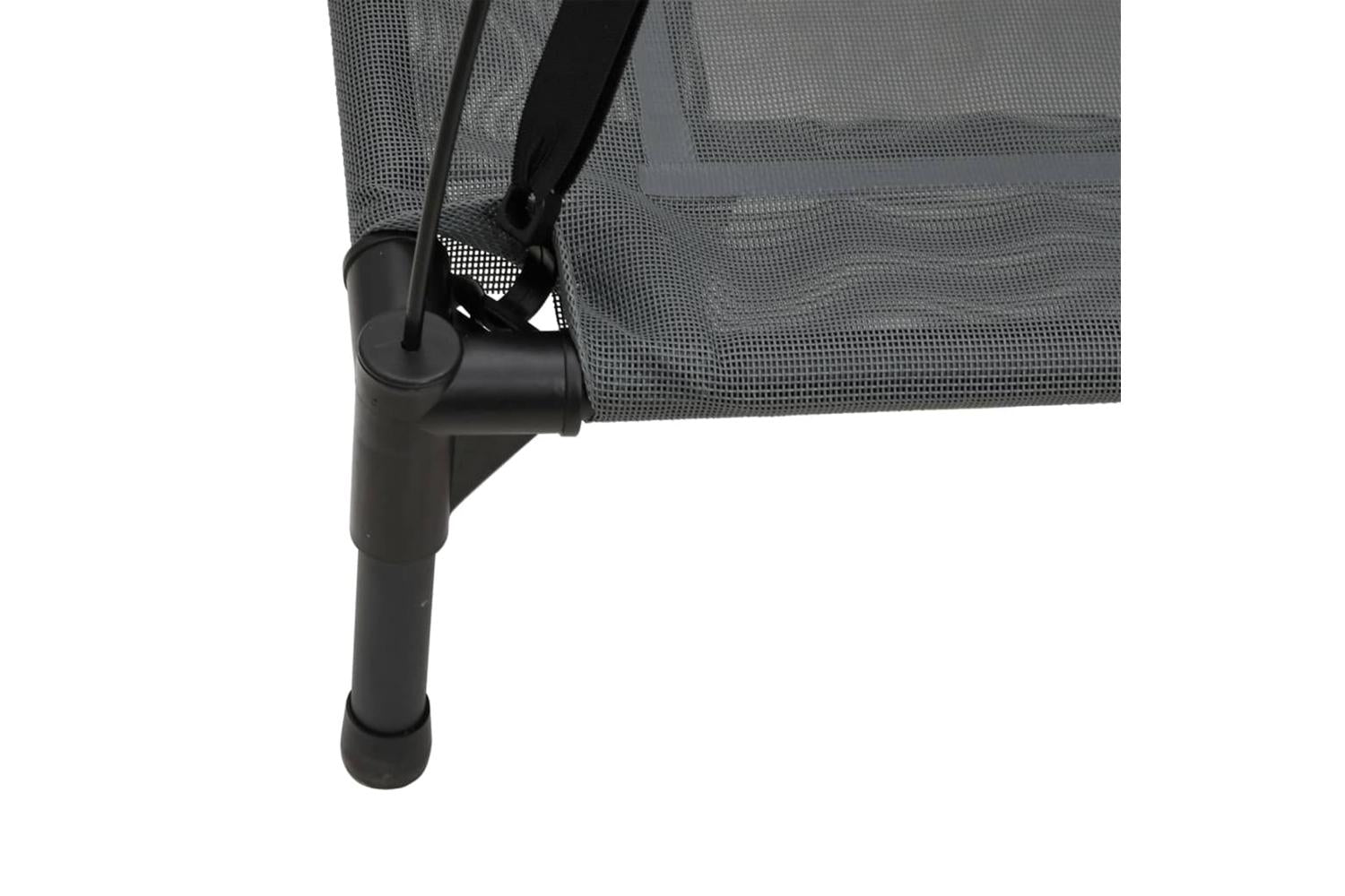 Dog Bed With Canopy Anthracite Oxford Fabric And Steel-7