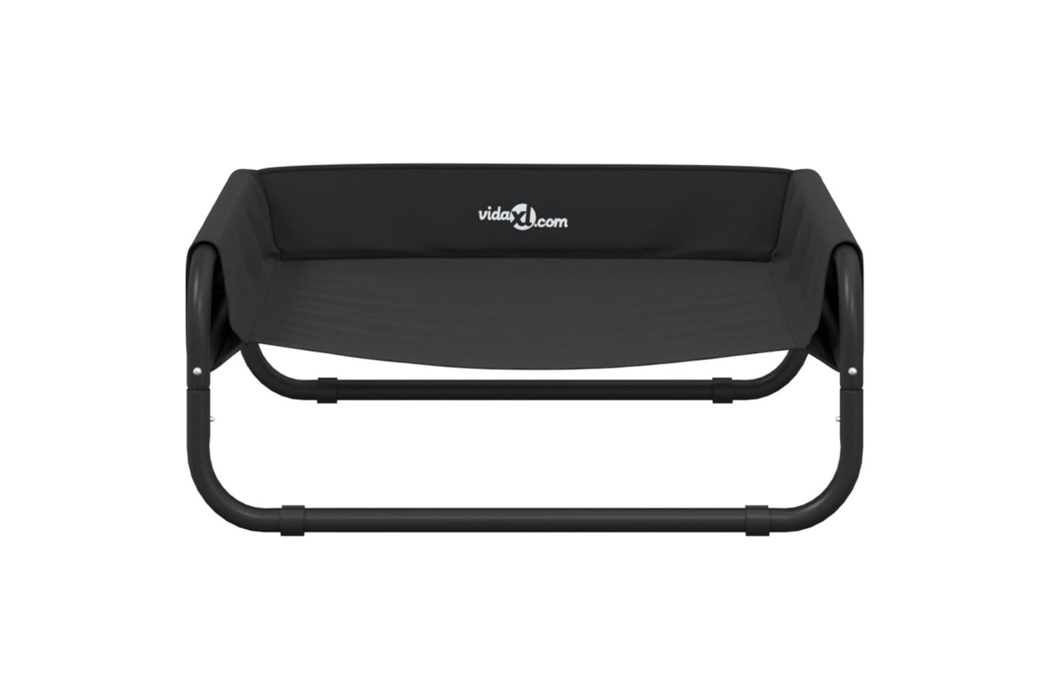 Elevated Dog Bed Anthracite Oxford Fabric And Steel-5