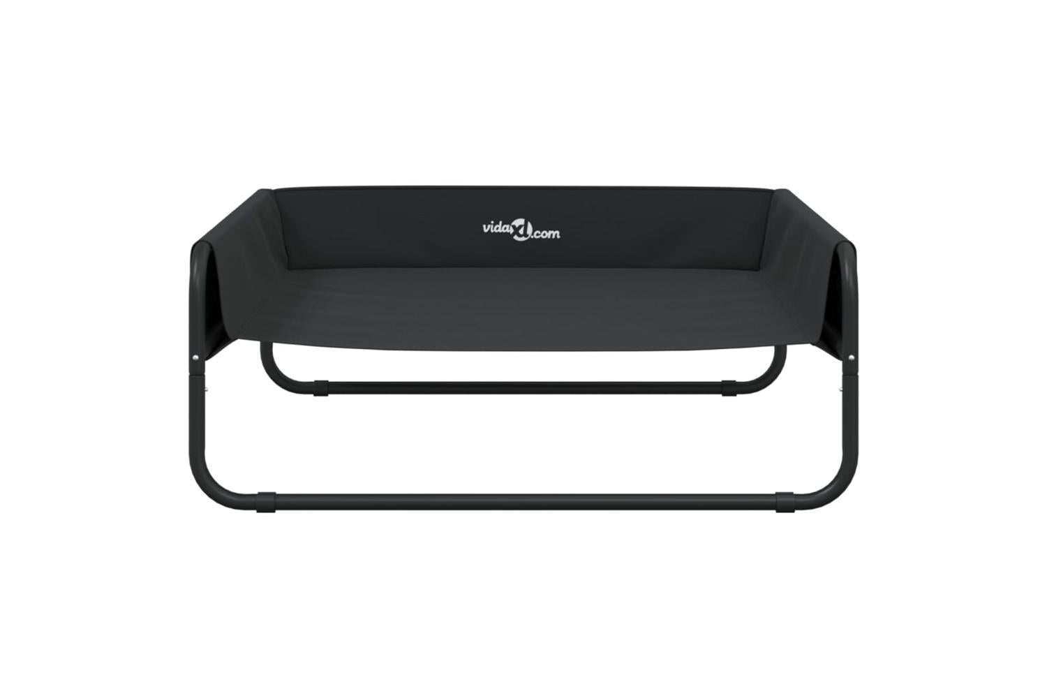 Elevated Dog Bed Anthracite Oxford Fabric And Steel-5
