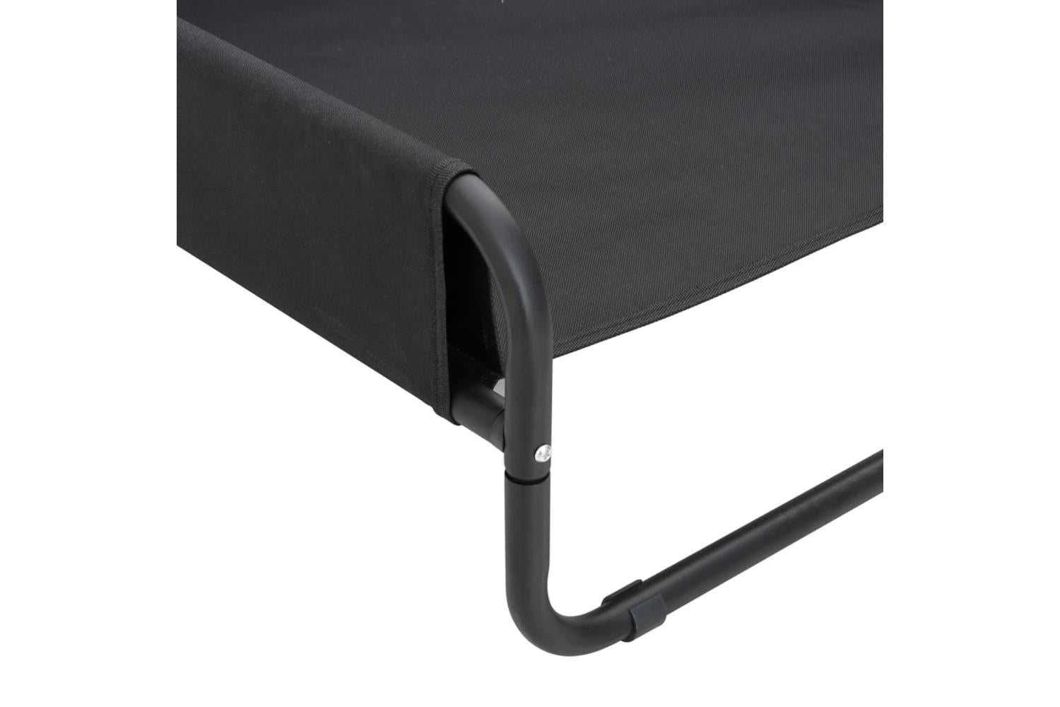 Elevated Dog Bed Anthracite Oxford Fabric And Steel-8