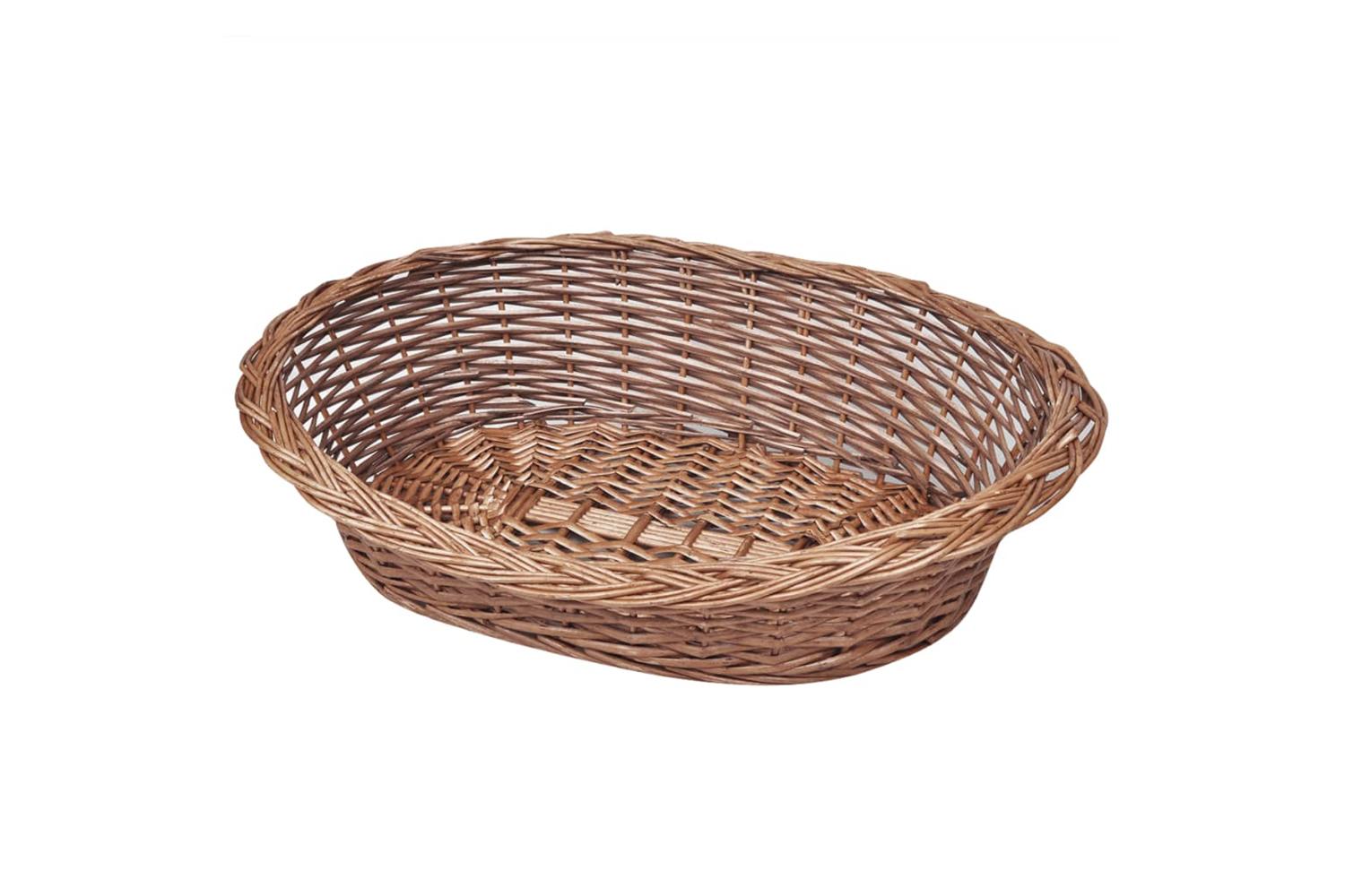Willow Dog Basketpet Bed Natural 50 Cm