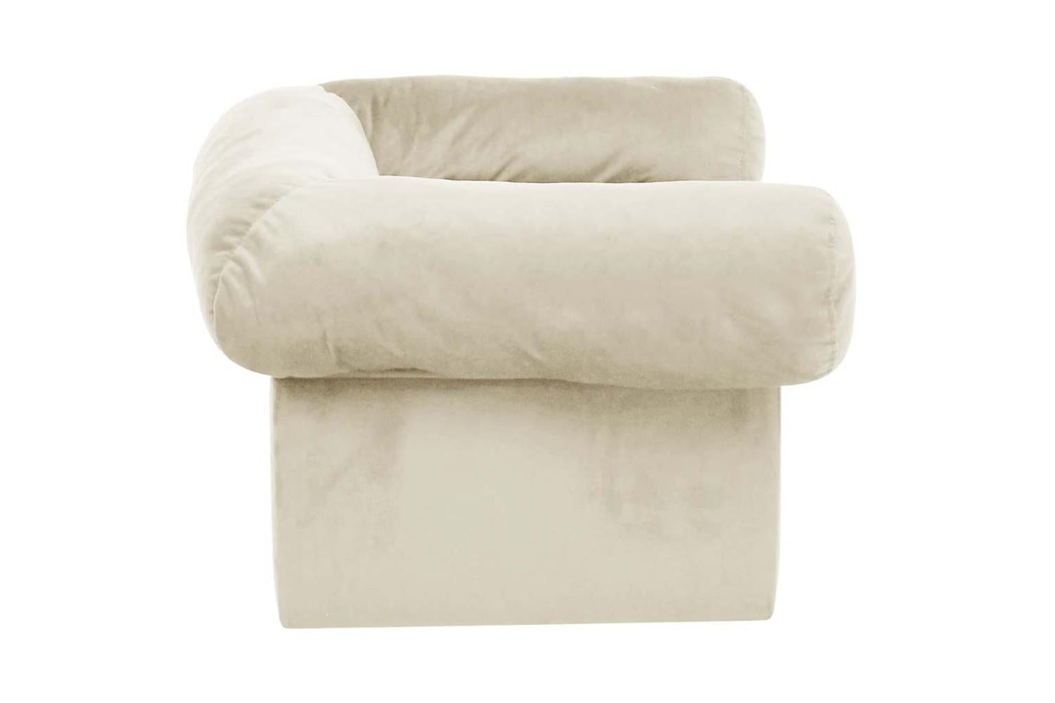 Dog Sofa With Drawer Cream 75x50x38 Cm Plush-5