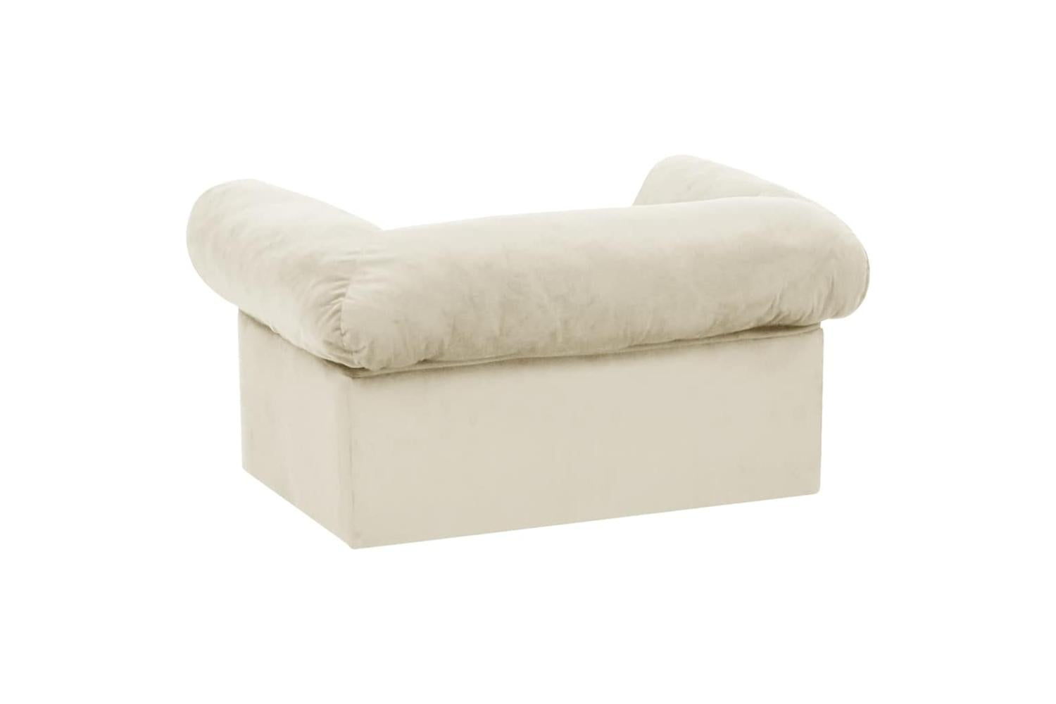 Dog Sofa With Drawer Cream 75x50x38 Cm Plush-6