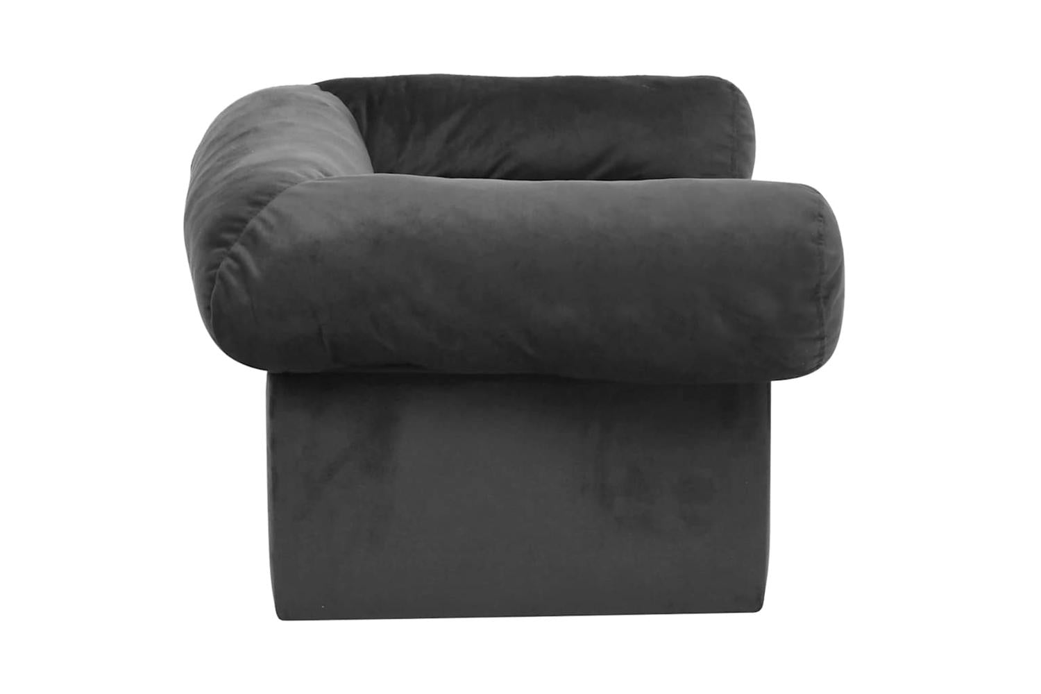 Dog Sofa With Drawer Dark Grey 75x50x38 Cm Plush-5