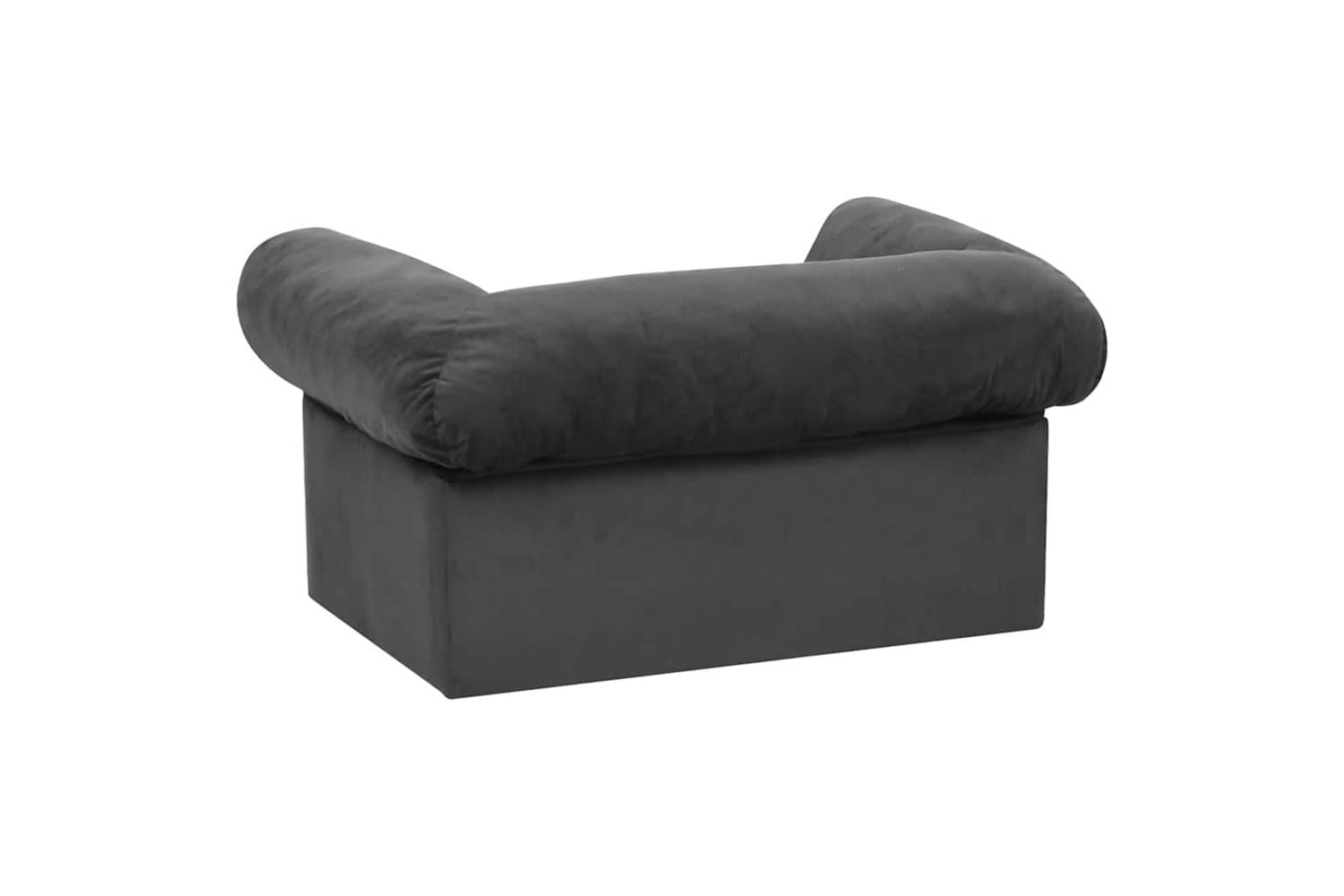 Dog Sofa With Drawer Dark Grey 75x50x38 Cm Plush-6