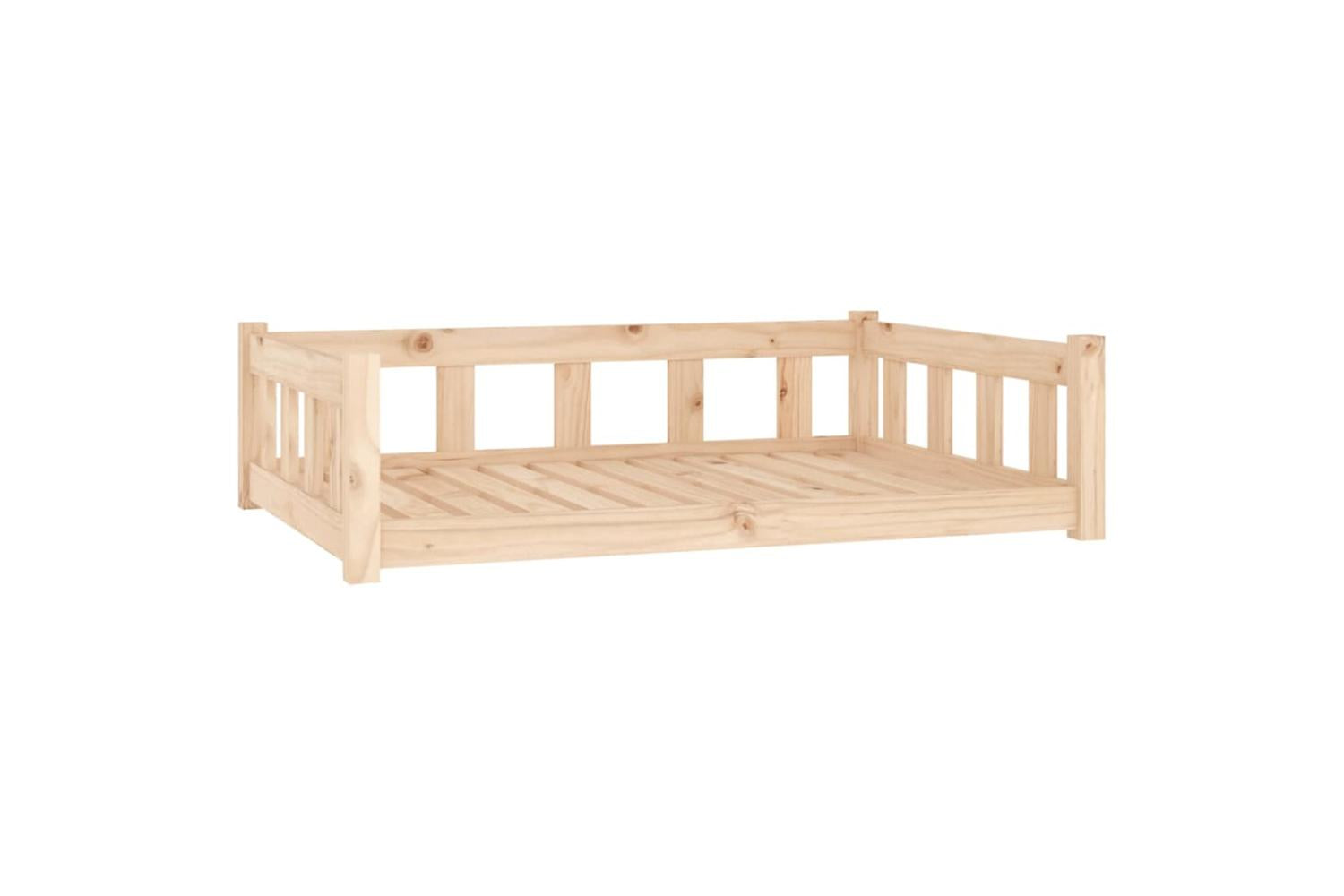 Dog Bed 1055x755x28 Cm Solid Wood Pine