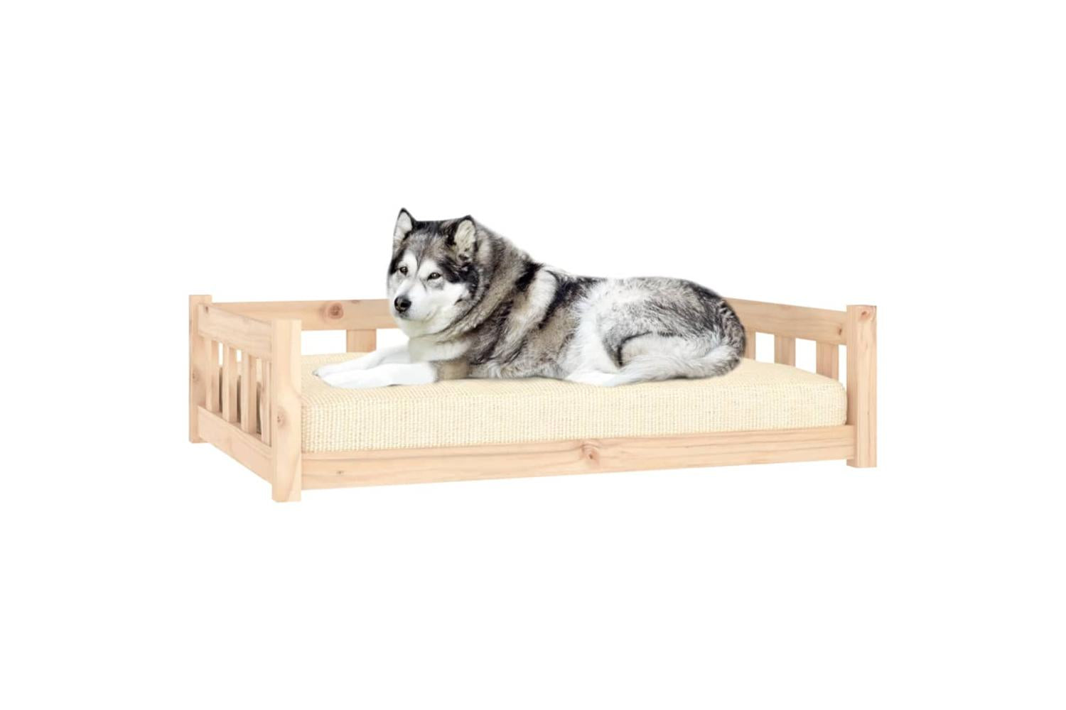 Dog Bed 1055x755x28 Cm Solid Wood Pine-3