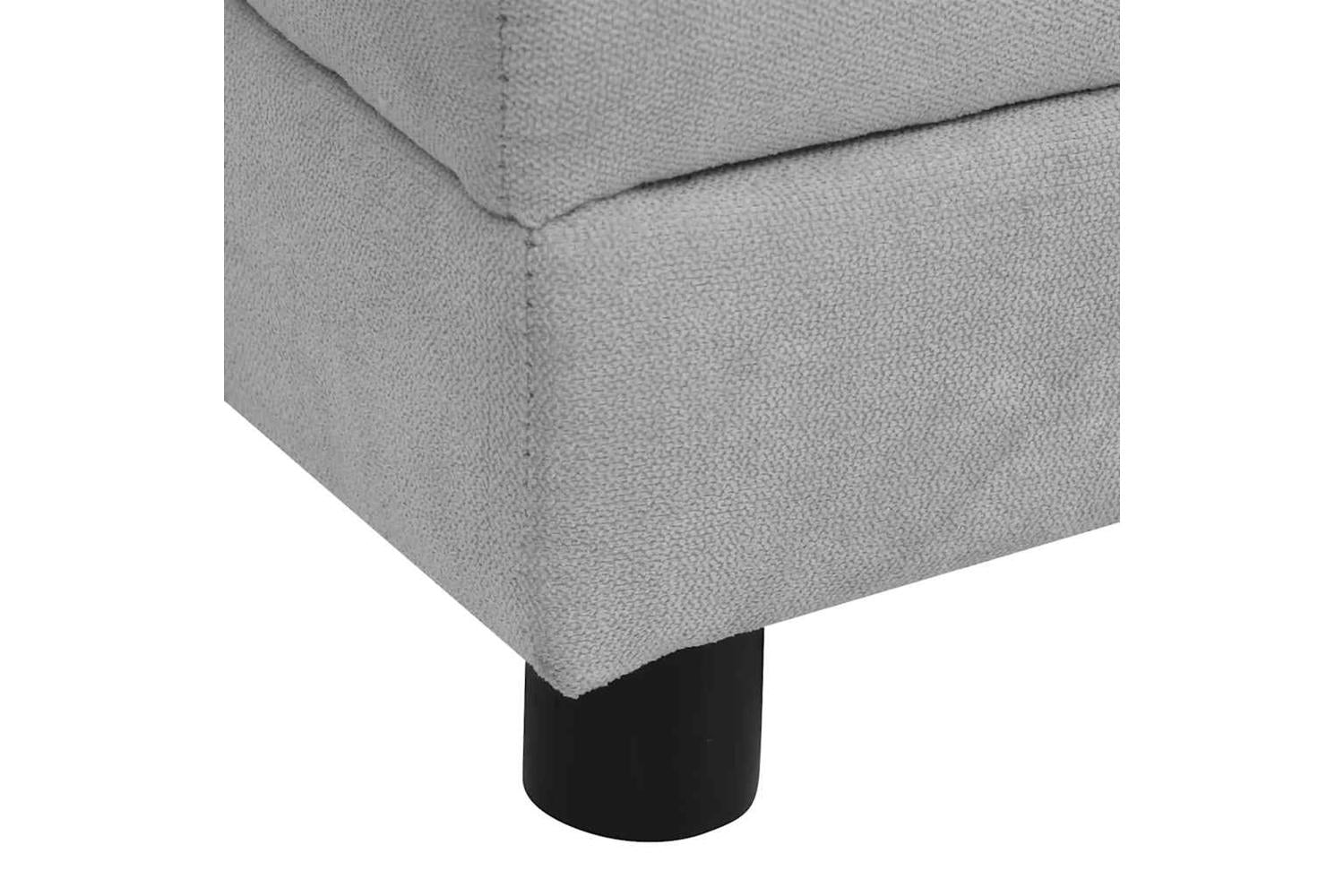 Dog Sofa With Pillow Grey 83x44x44 Cm Plush-8