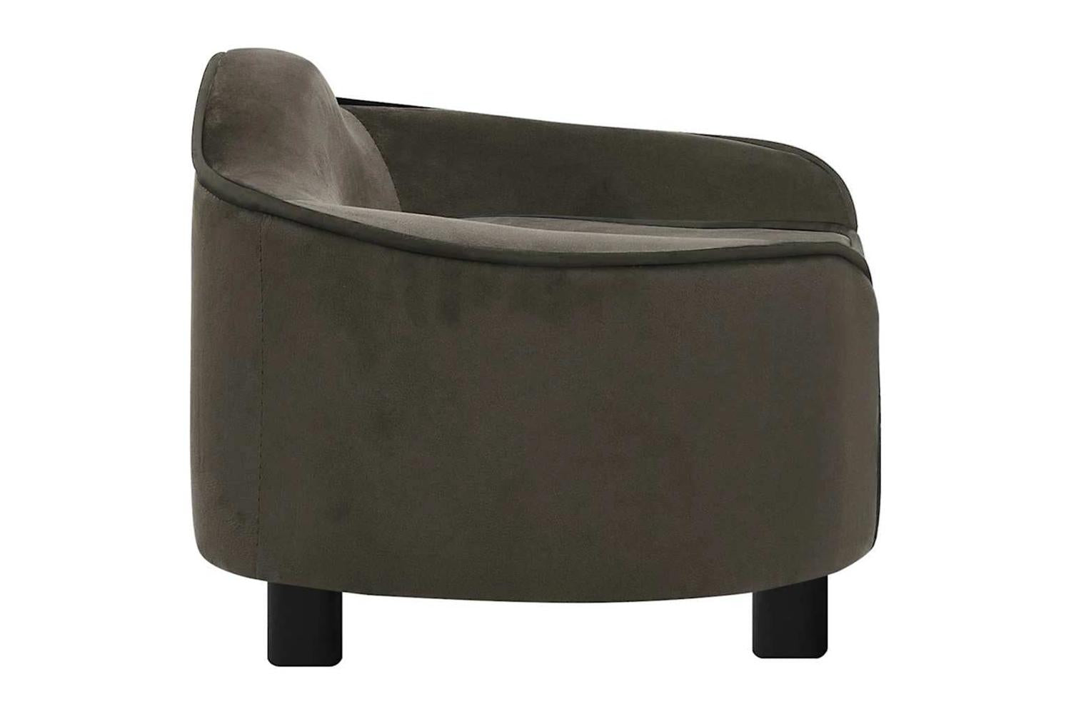 Dog Sofa Dark Grey 67x47x36 Cm Plush-4