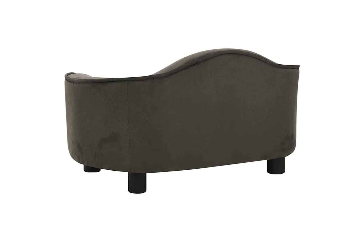Dog Sofa Dark Grey 67x47x36 Cm Plush-5